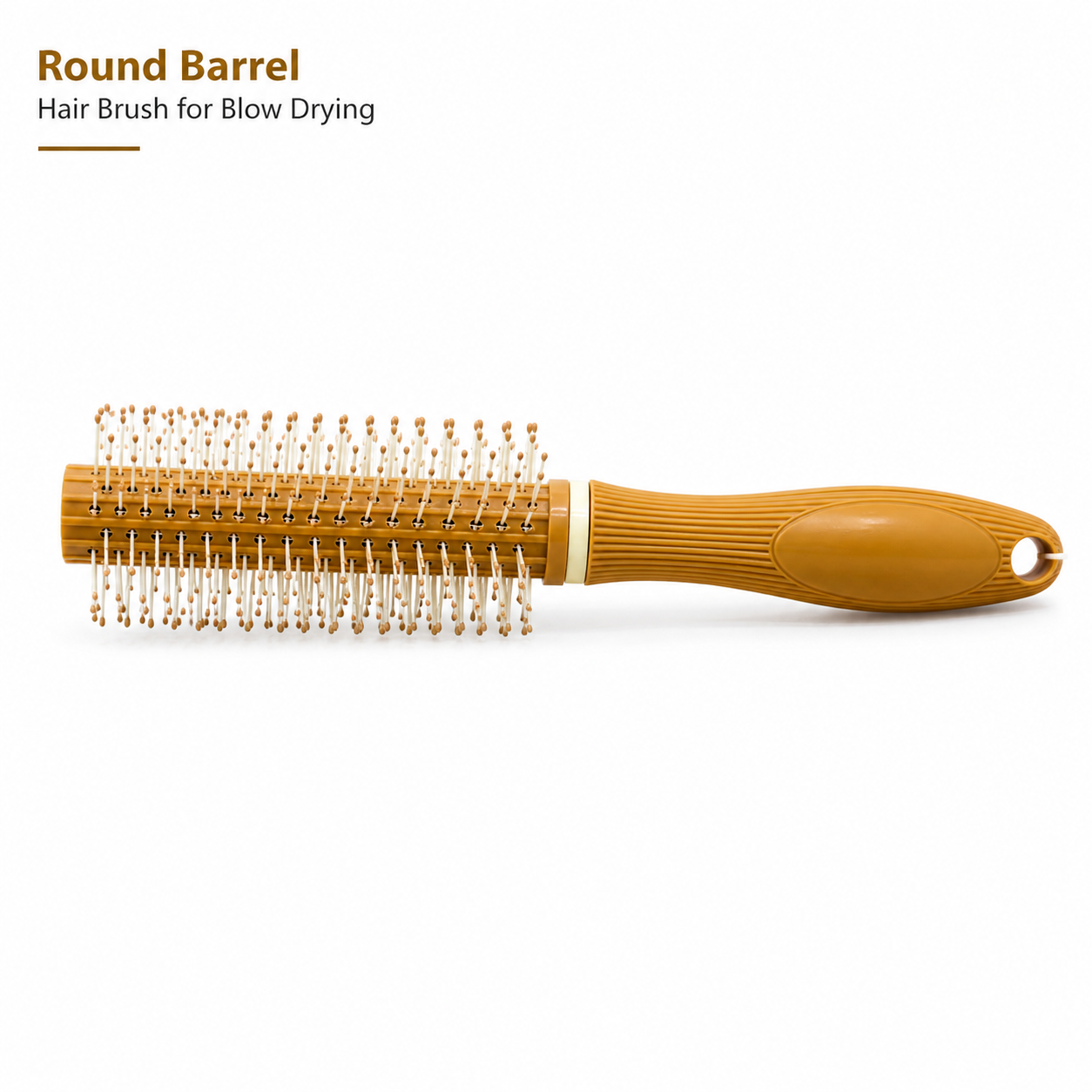 Round Barrel Hair Brush for Blow Drying | Ventilated Styling Brush with Ball-Tip Bristles for Volume, Curls & Smooth Finish | Salon-Style Hair Brush for All Hair Types