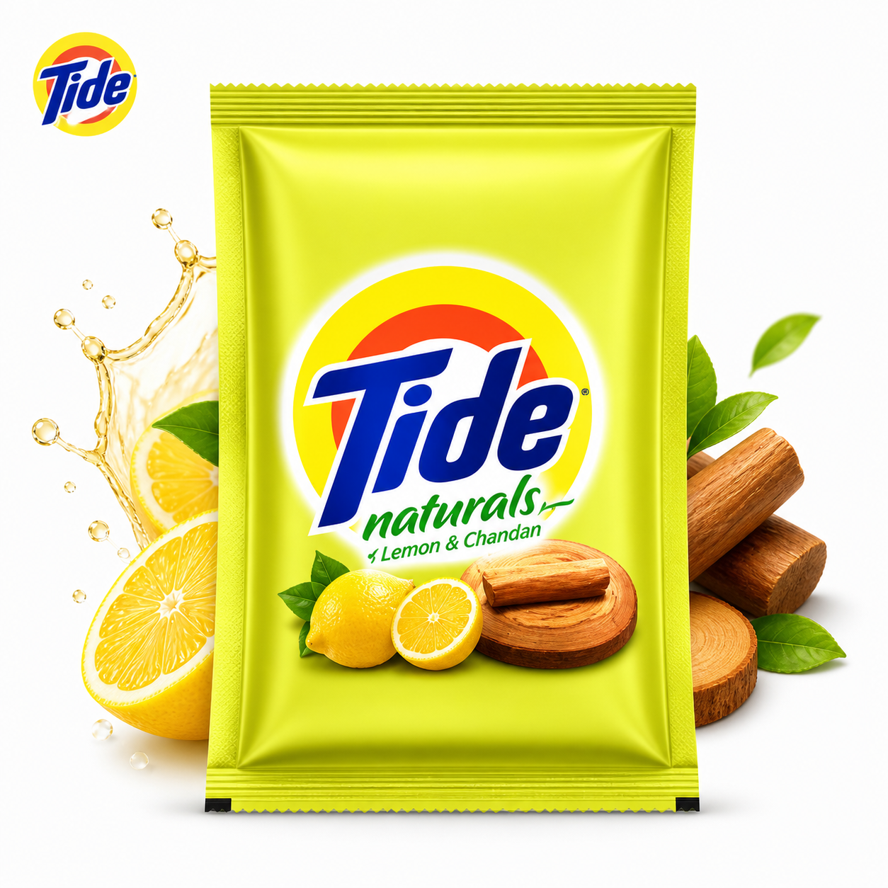 Tide Naturals Lemon & Chandan Detergent Powder 100G