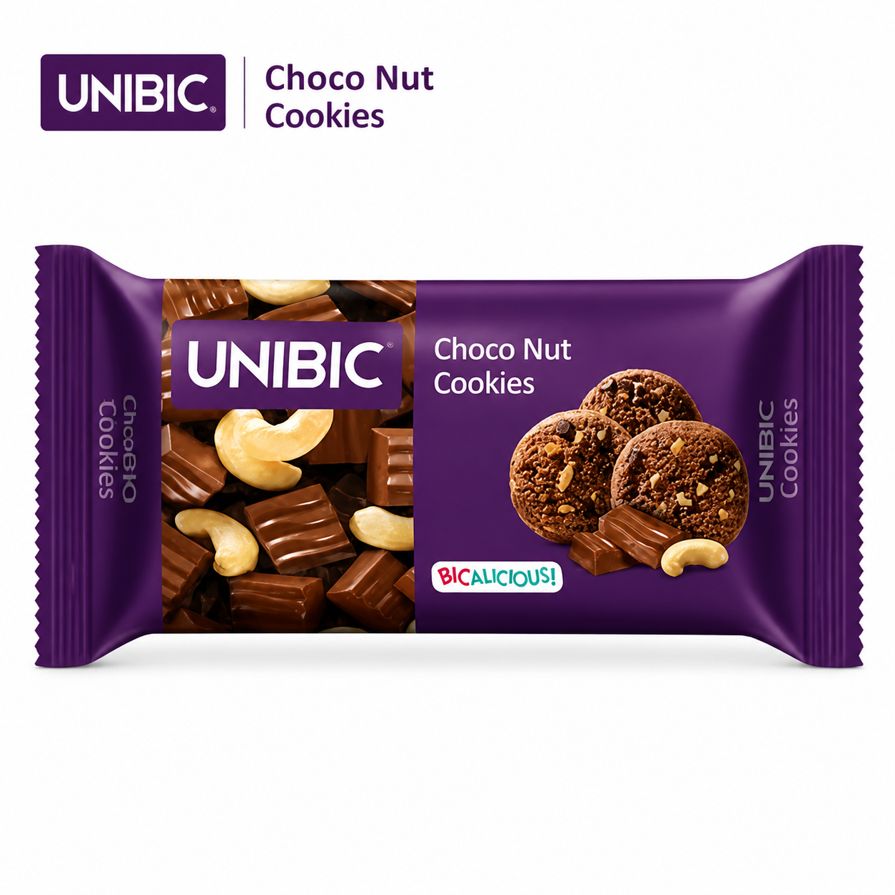 Unibic Choco Nut Cookies 75G | Crunchy Chocolate Chip & Nut Biscuits – Delicious Tea-Time Snack for Kids, Office & On-the-Go