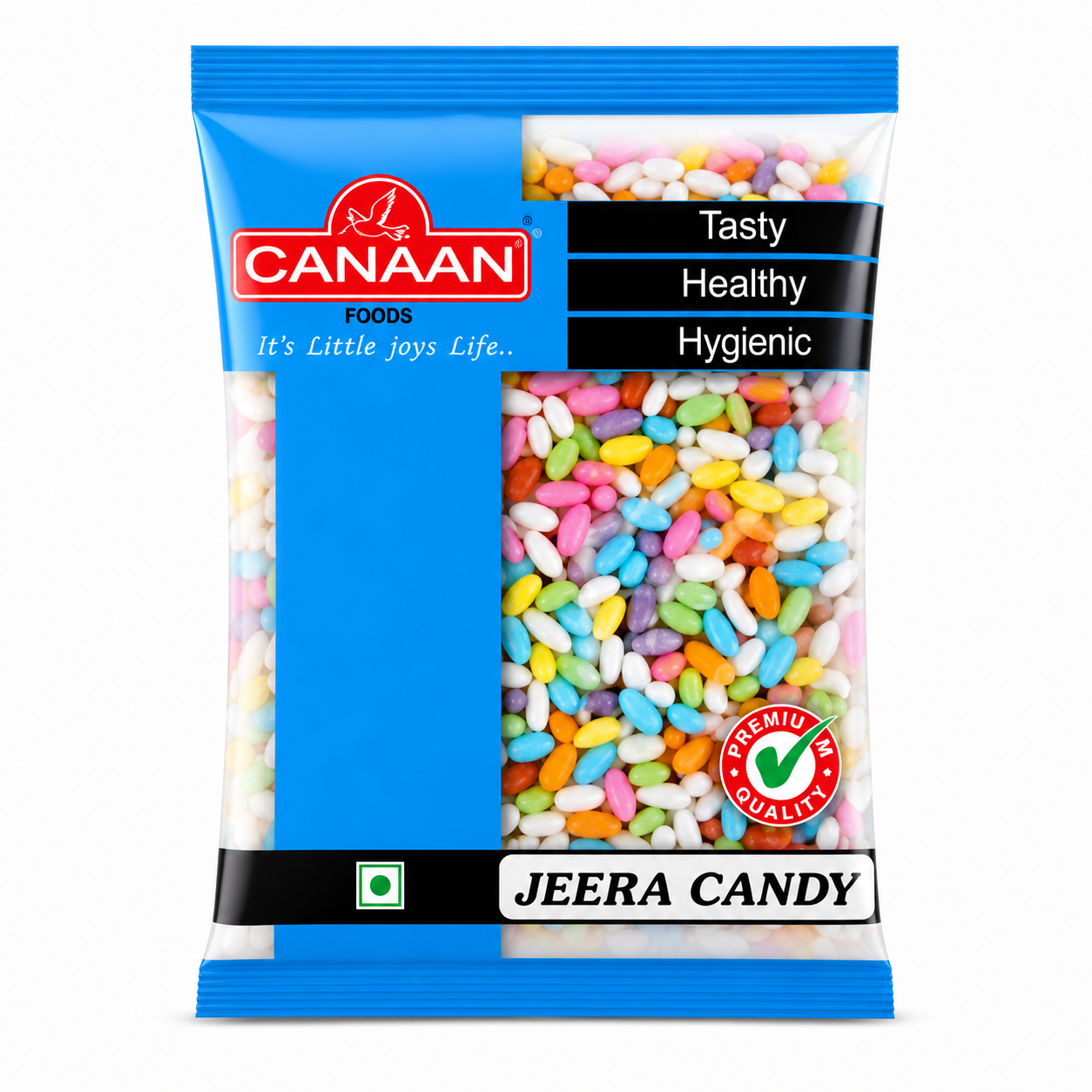 Canaan Jeera Candy 100G | Refreshing Digestive Candy – Minty Cumin Flavor Mouth Freshener | Healthy On-the-Go Snack for Kids & Adults
