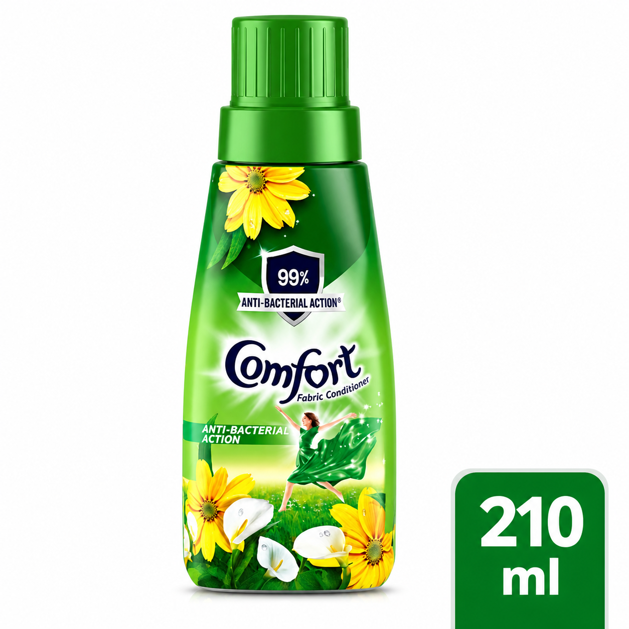 Comfort Anti-Bacterial Fabric Conditioner 210ml | 99% Germ Protection & Long Lasting Freshness – Soft, Fragrant & Hygienic Clothes for Family Use