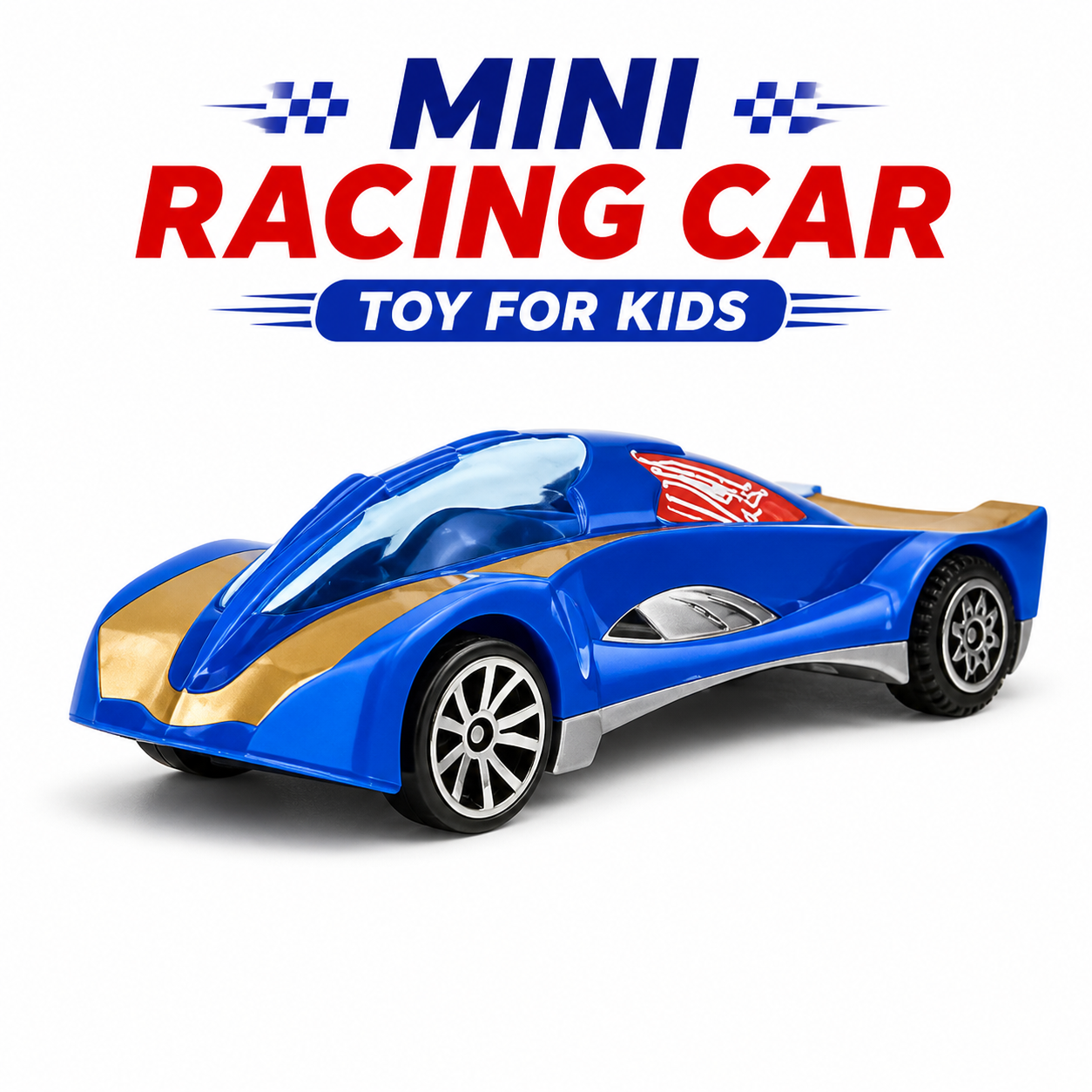 Mini Racing Car Toy for Kids – Stylish Sports Car Model | Lightweight Push Toy with Smooth Wheels | Fun Toy for Boys & Girls