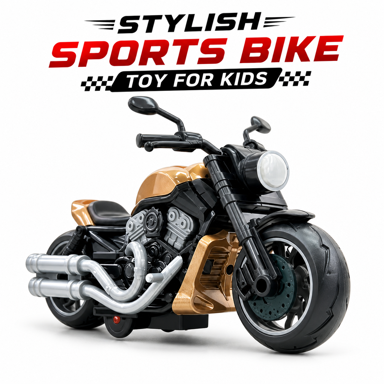 Stylish Sports Bike Toy for Kids – Mini Racing Motorcycle Model | Realistic Design Toy Bike | Durable Push Toy for Boys