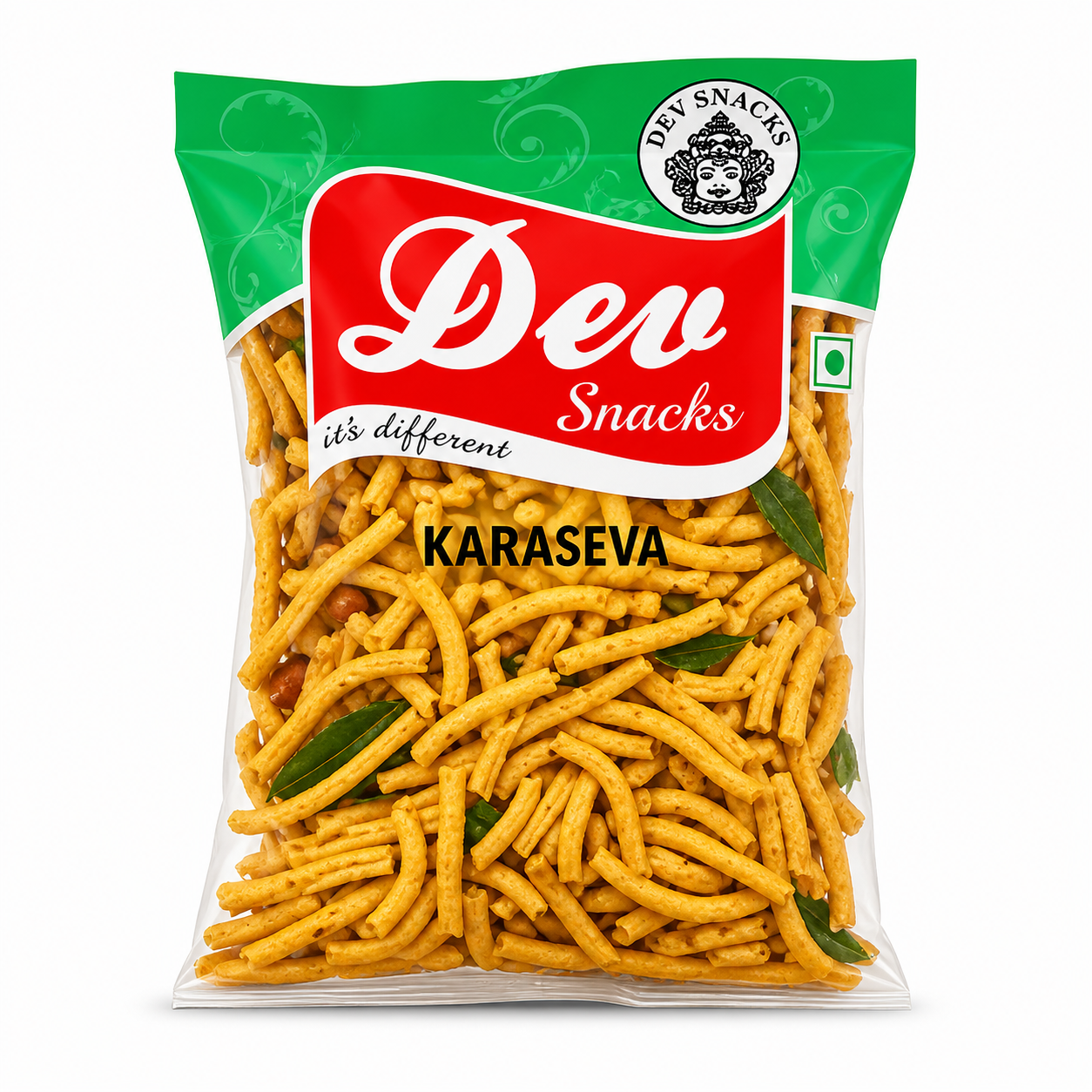 Dev Karaseva 175G | Crispy Spicy South Indian Namkeen Snack – Authentic Tea Time Crunch for Parties, Travel & Everyday Munching