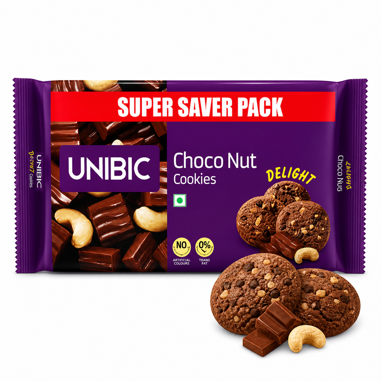 Unibic Choco Nut Cookies 150G | Crunchy Chocolate Cookies with Nutty Cashew Bites – Perfect Tea Time Snack for Kids, Work & Travel