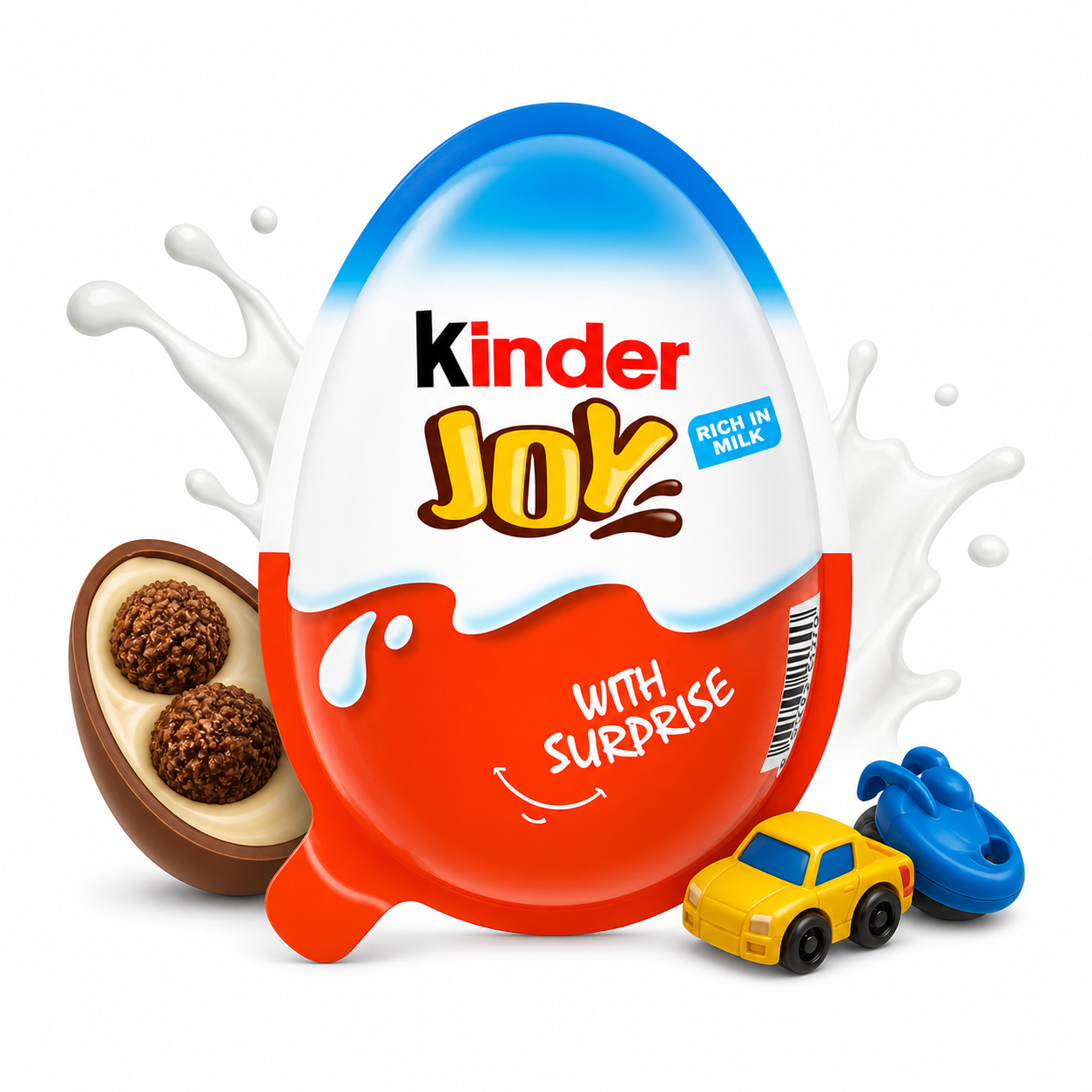 Kinder Joy Blue Chocolate 20G | Creamy Milk Chocolate with Surprise Toy – Fun Kids Treat, Gift Snack & Party Delight
