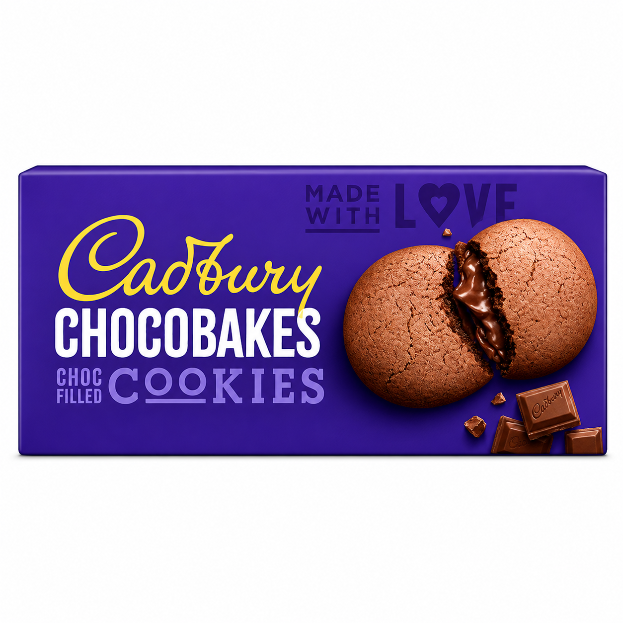 Cadbury Choc Filled Cookies 75G | Soft Baked Chocolate Cookies with Rich Creamy Filling – Delicious Snack for Kids & Anytime Treat