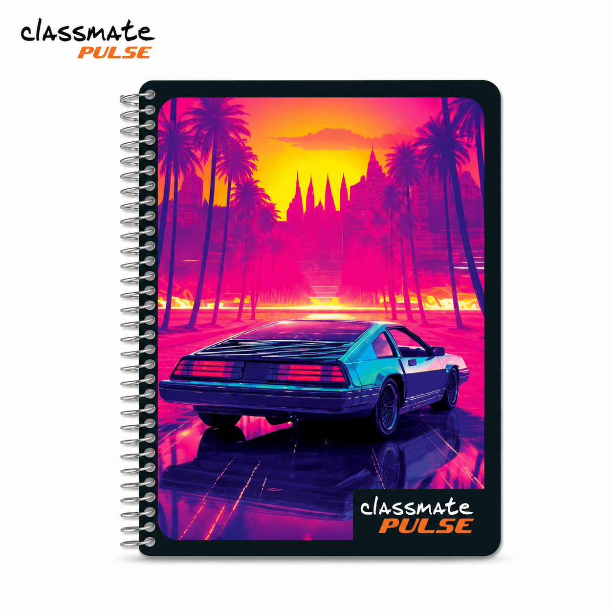 Classmate Pulse Single Line Spiral Notebook 302 Pages | Premium Ruled Spiral Note for Students, College & Office – Smooth Writing, Durable Cover & Easy Flip Design