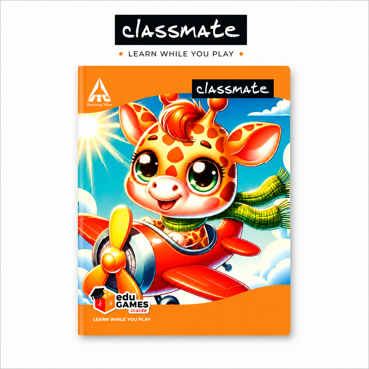 Classmate Single Line Long Notebook 172 Pages | Premium Ruled Note Book for School, Homework & Daily Writing Use