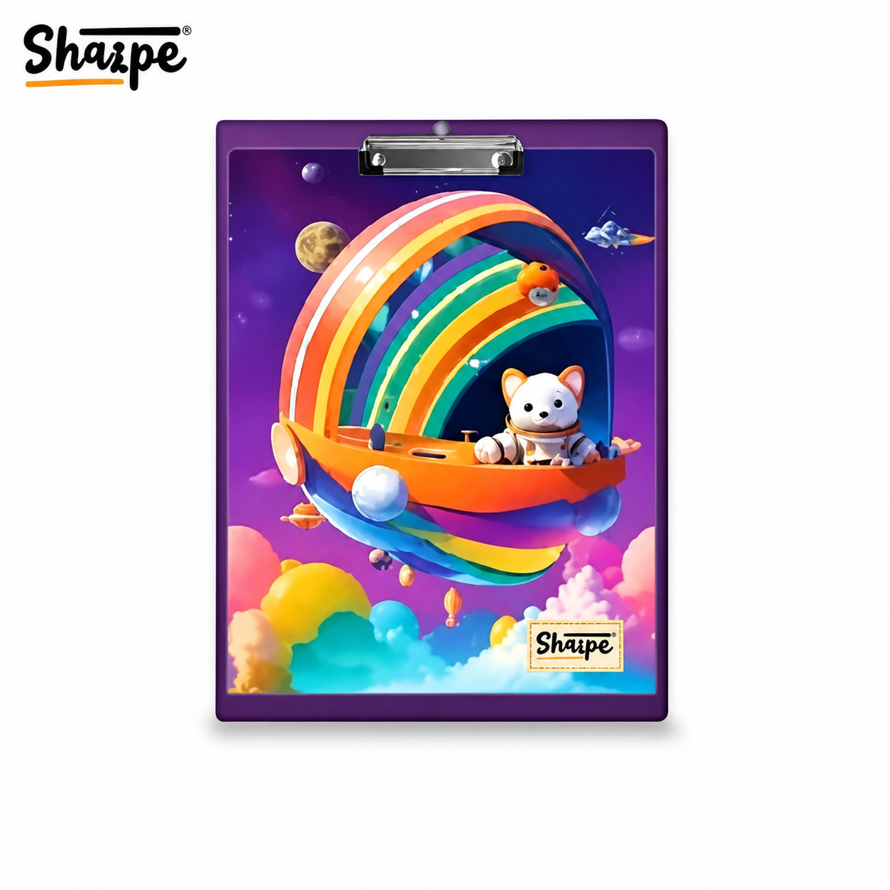 Shape Exam Pad Clipboard | Durable Writing Board with Strong Clip for Exams, School & Office – Lightweight, Stylish & Easy-to-Carry Writing Pad