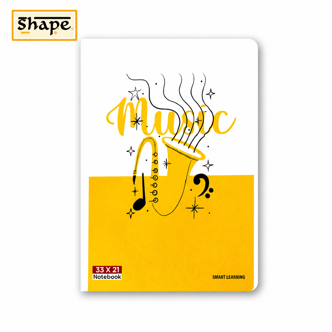 Shape Long Unruled Notebook 318 Pages | Premium Large Size Notebook for Students, Notes & Journaling – Smooth Writing Paper & Durable Cover