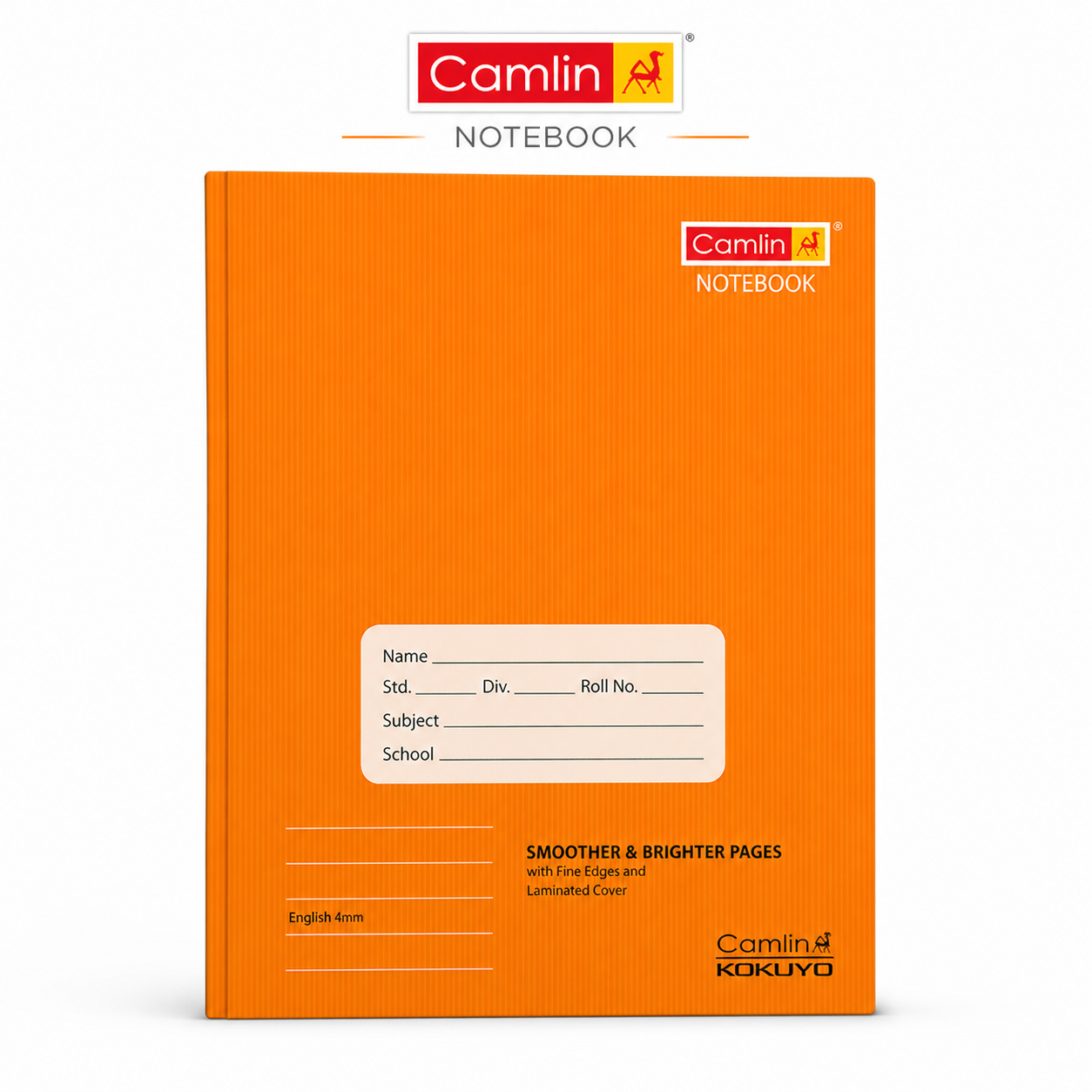 Camlin Long Single Line Notebook 100 Pages – Smooth Writing Ruled Note Book for Students | Durable School, Tuition & Daily Use Notebook