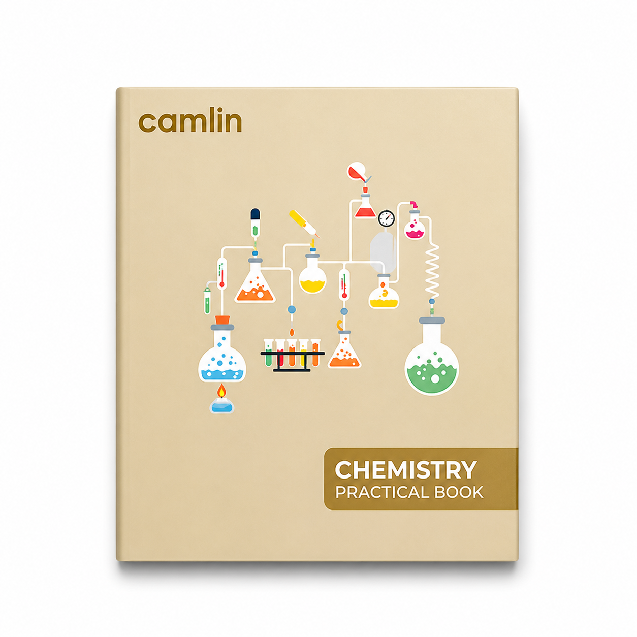 Camlin Chemistry Practical Book 132 Pages | Lab Record Notebook for Students – Smooth Paper, Durable Cover for School & College Experiments