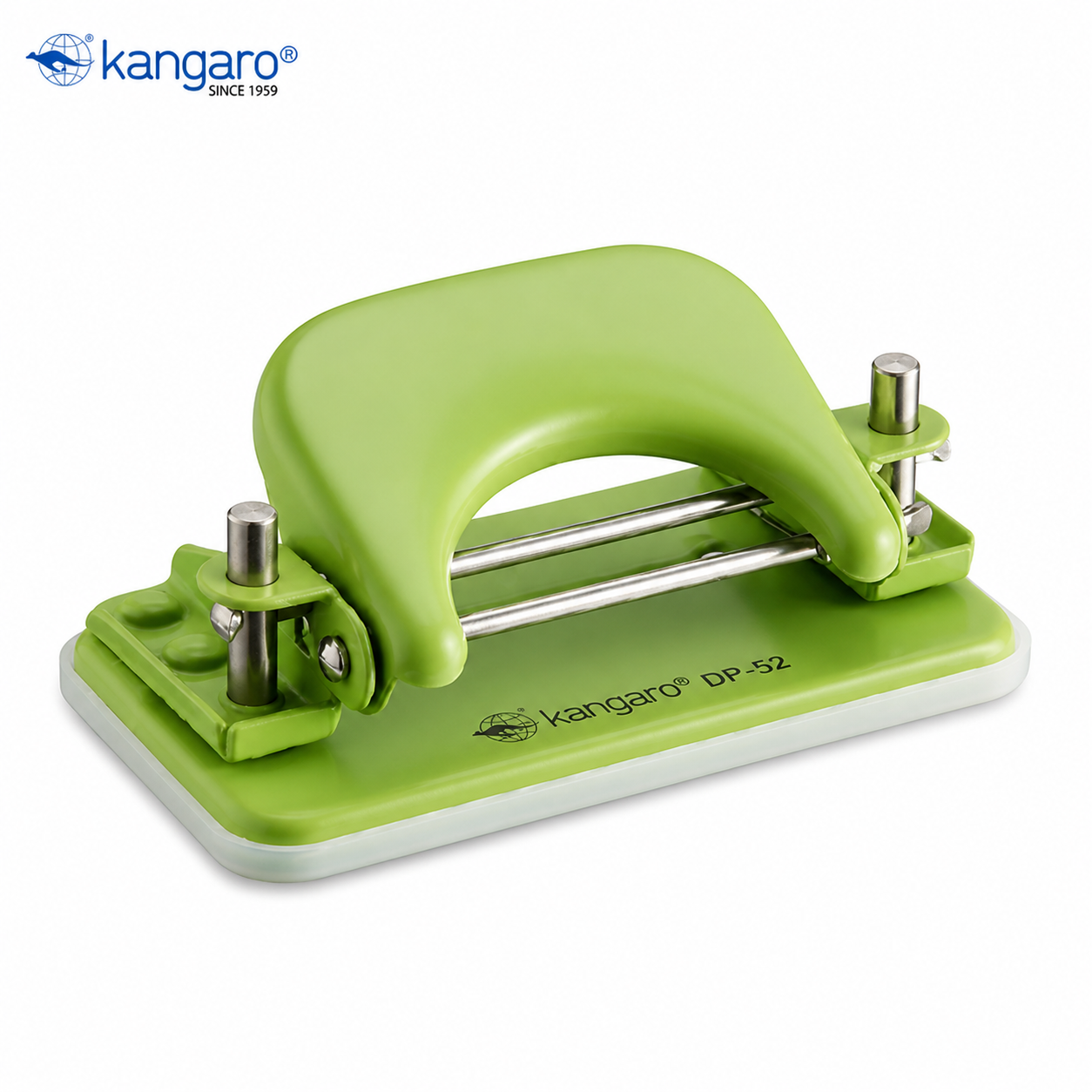 Kangaro DP-52 Paper Punch | Heavy Duty 2-Hole Punch Machine – Durable, Precise & Anti-Skid Office Tool for Home, School & Office Use