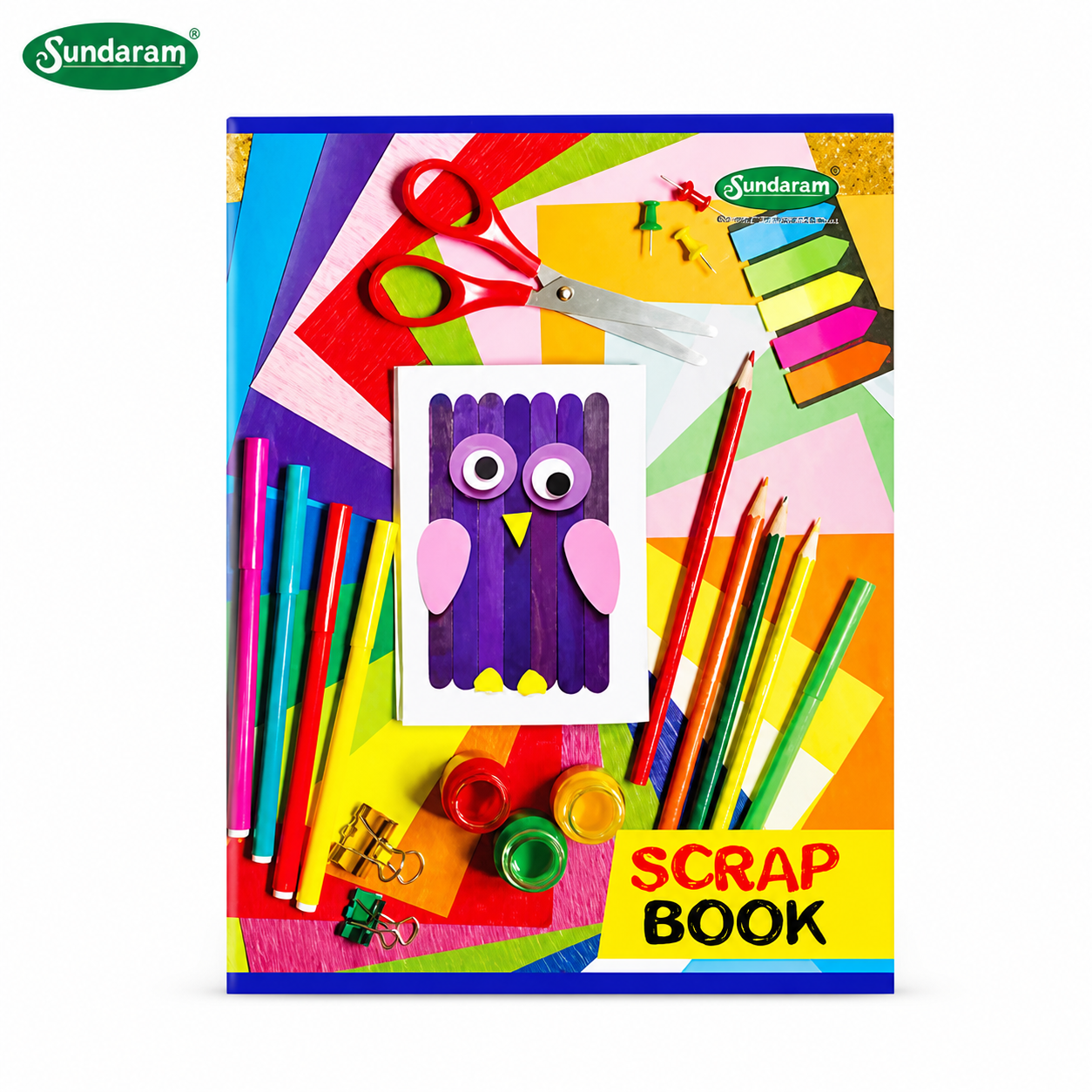 Shape Scrap Book 32 Pages | Creative Craft & Memory Scrapbook – Thick Durable Pages for School Projects, DIY Art, Journaling & Gift Making