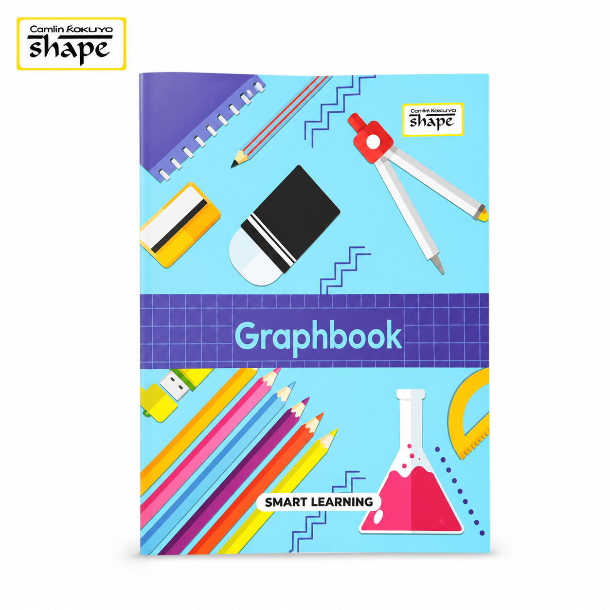 Shape Graph Notebook 64 Pages | Maths Graph Book for Charts, Diagrams & Practice – Smooth Paper, Durable Cover, Student Essential for School & College