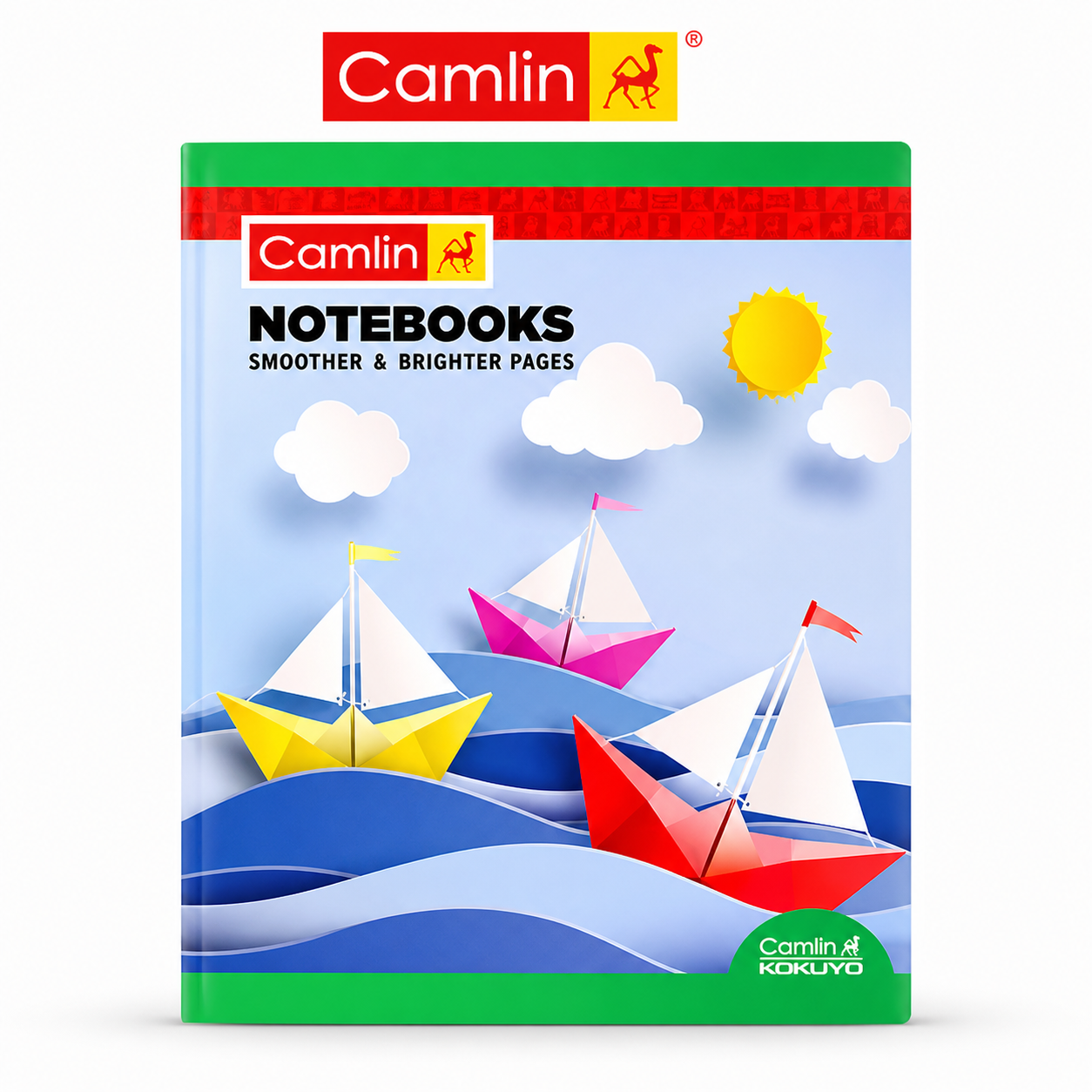 Camlin Short Unruled Notebook 164 Pages | Premium Plain Note for Drawing, Writing & Sketching – Smooth Thick Paper for Students & Artists