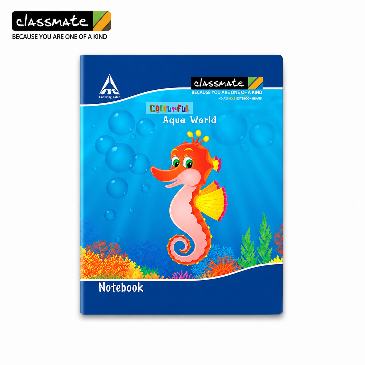 Classmate Maths Unruled Small Notebook 172 Pages | Premium Smooth Paper for Writing, Drawing & School Notes – Durable Student Notebook for Daily Use
