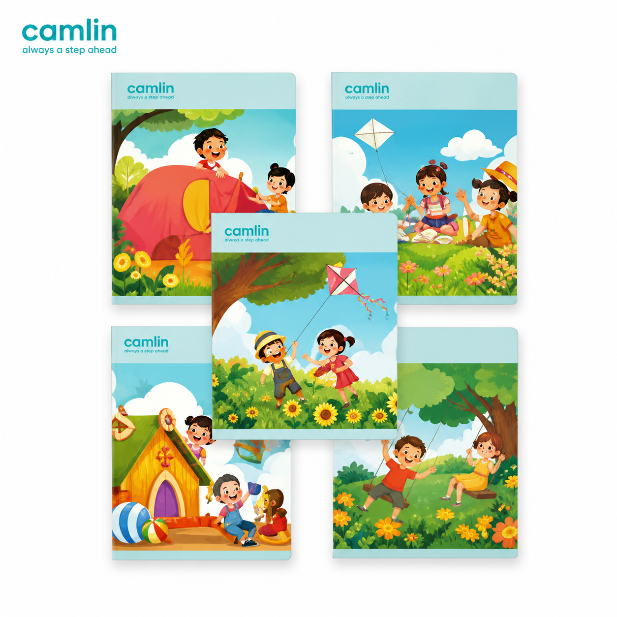 Camlin Short Maths Unruled Notebook 152 Pages | Premium Quality School Note Book – Smooth Paper for Math Practice, Homework & Daily Learning | Durable Student Notebook
