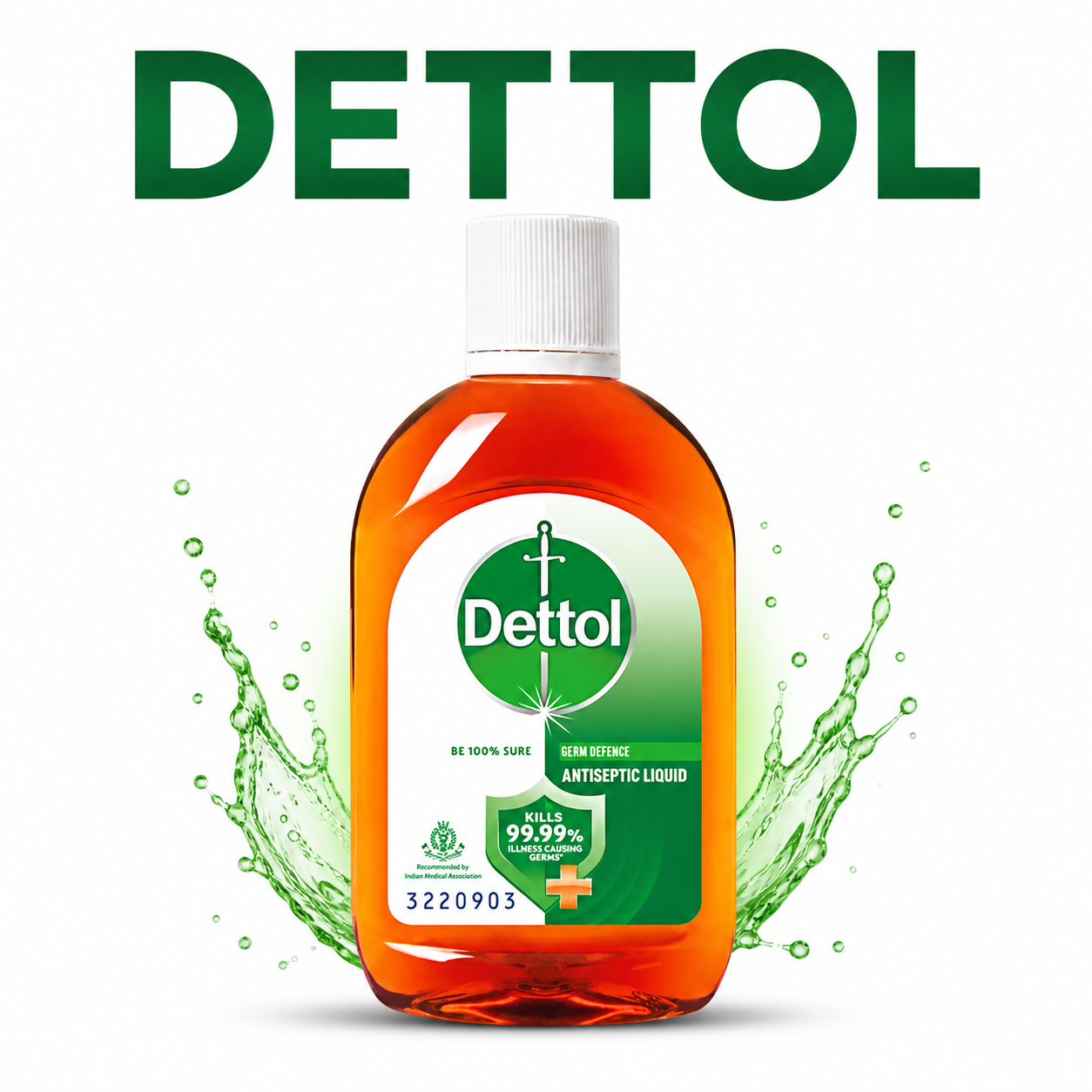 Dettol Antiseptic Liquid 60ml | Kills 99.99% Germs – Multi-Purpose Disinfectant for First Aid, Personal Hygiene & Home Protection