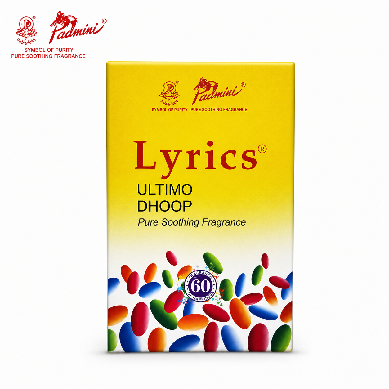 Padmini Lyrics Ultimo Dhoop 15 Sticks | Pure Soothing Fragrance Incense for Pooja, Meditation & Home Aromatherapy | Long-Lasting Relaxing Aroma