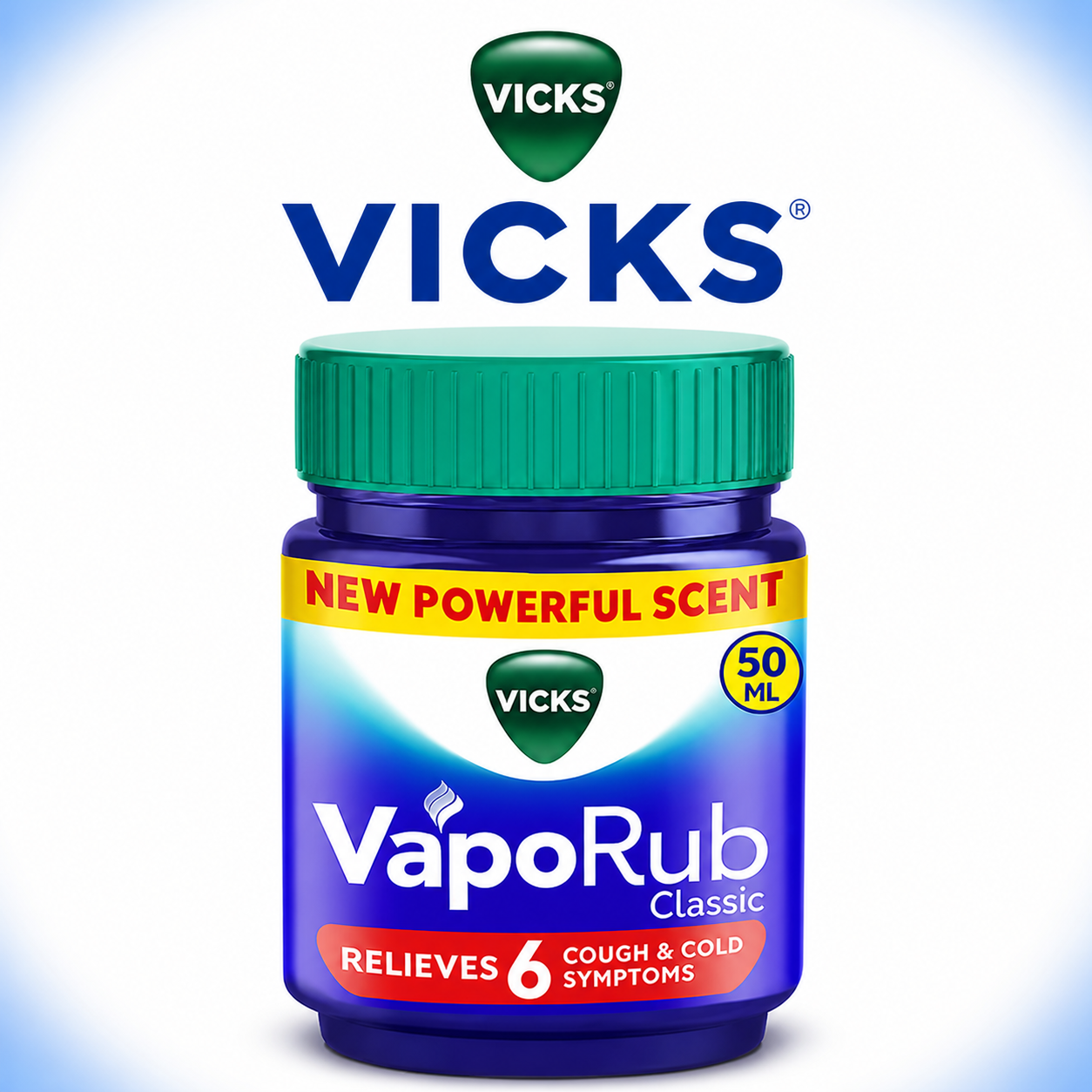 Vicks VapoRub 50ML | Fast Relief from Cold, Cough & Congestion | Soothing Vapor Balm for Better Sleep & Breathing