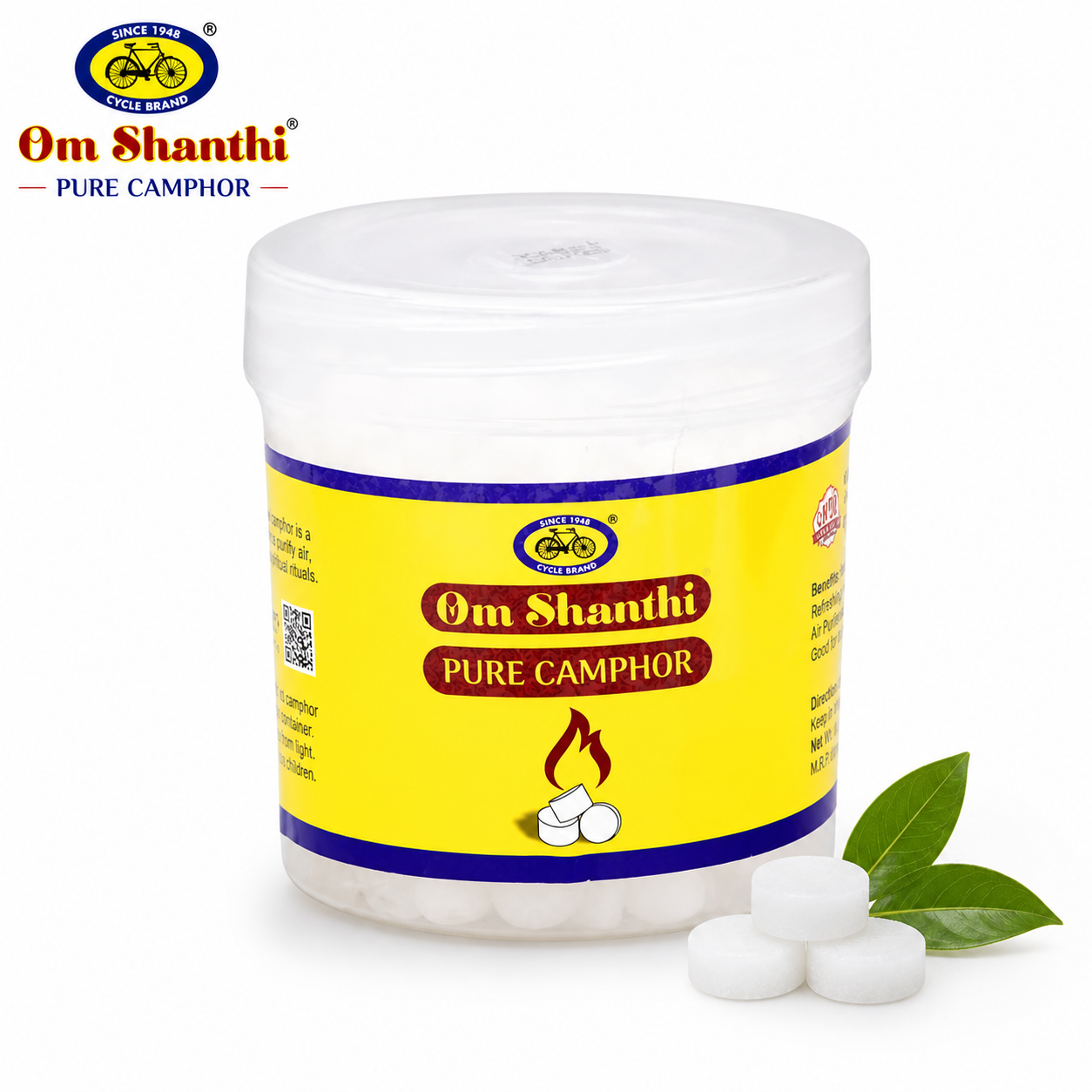 Cycle Pure Camphor 25N | 100% Natural Camphor Tablets for Pooja, Aromatherapy & Air Purification | Long-Lasting Fresh Fragrance