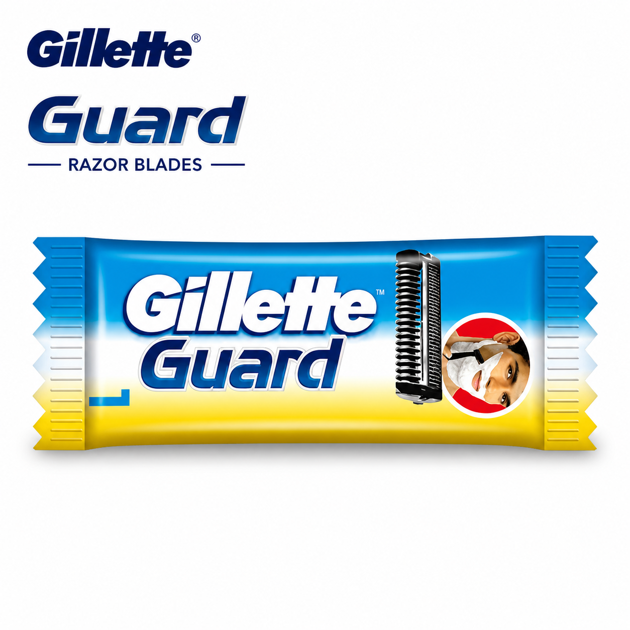 Gillette Guard Cartridges 1N | Twin Blade Razor Cartridge for Smooth Clean Shave & Skin Protection – Ideal for Daily Grooming for Men