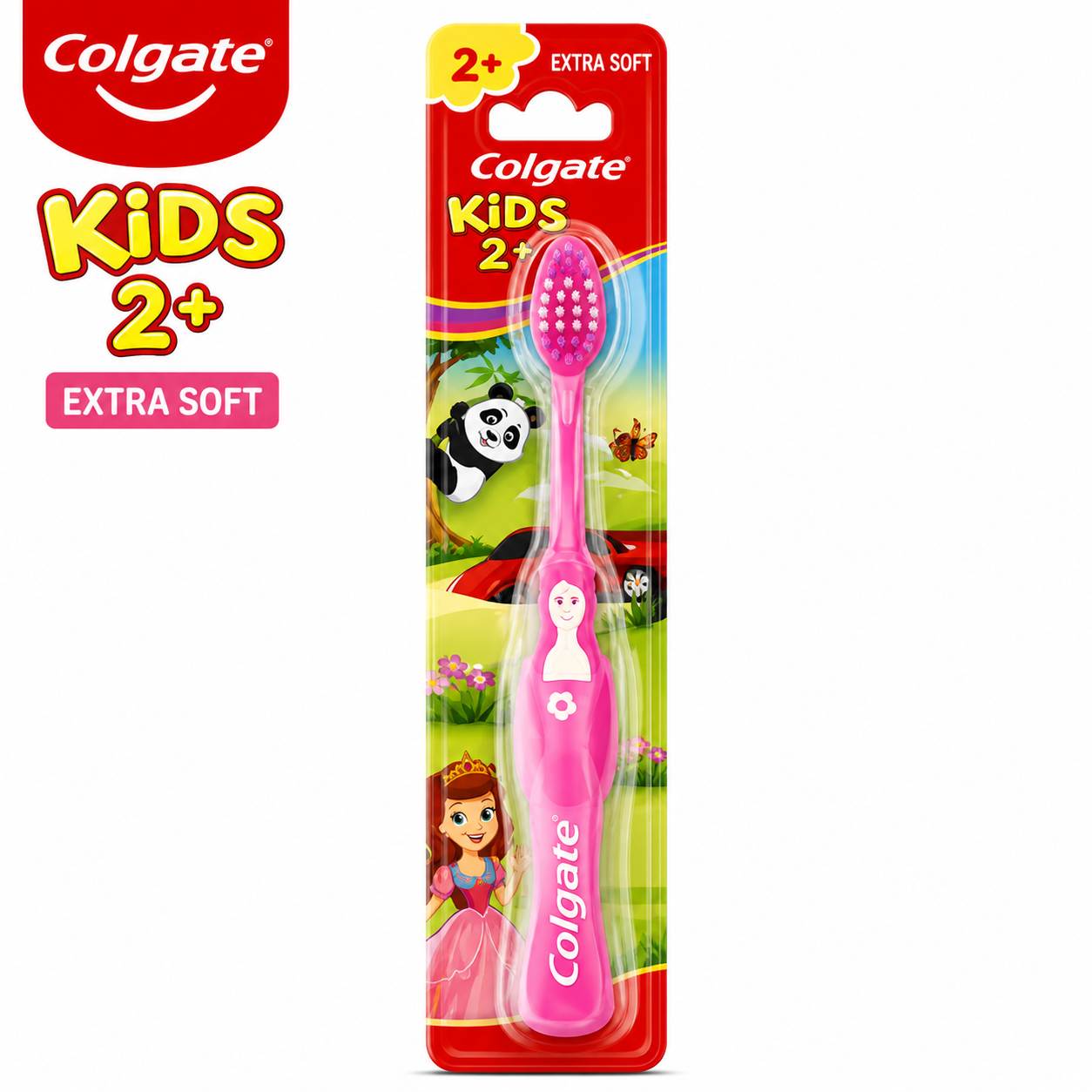 Colgate Kids 2+ Ultra Soft Toothbrush | Gentle Bristles for Growing Teeth & Gums – Fun, Safe Brush for Toddlers & Kids Daily Oral Care
