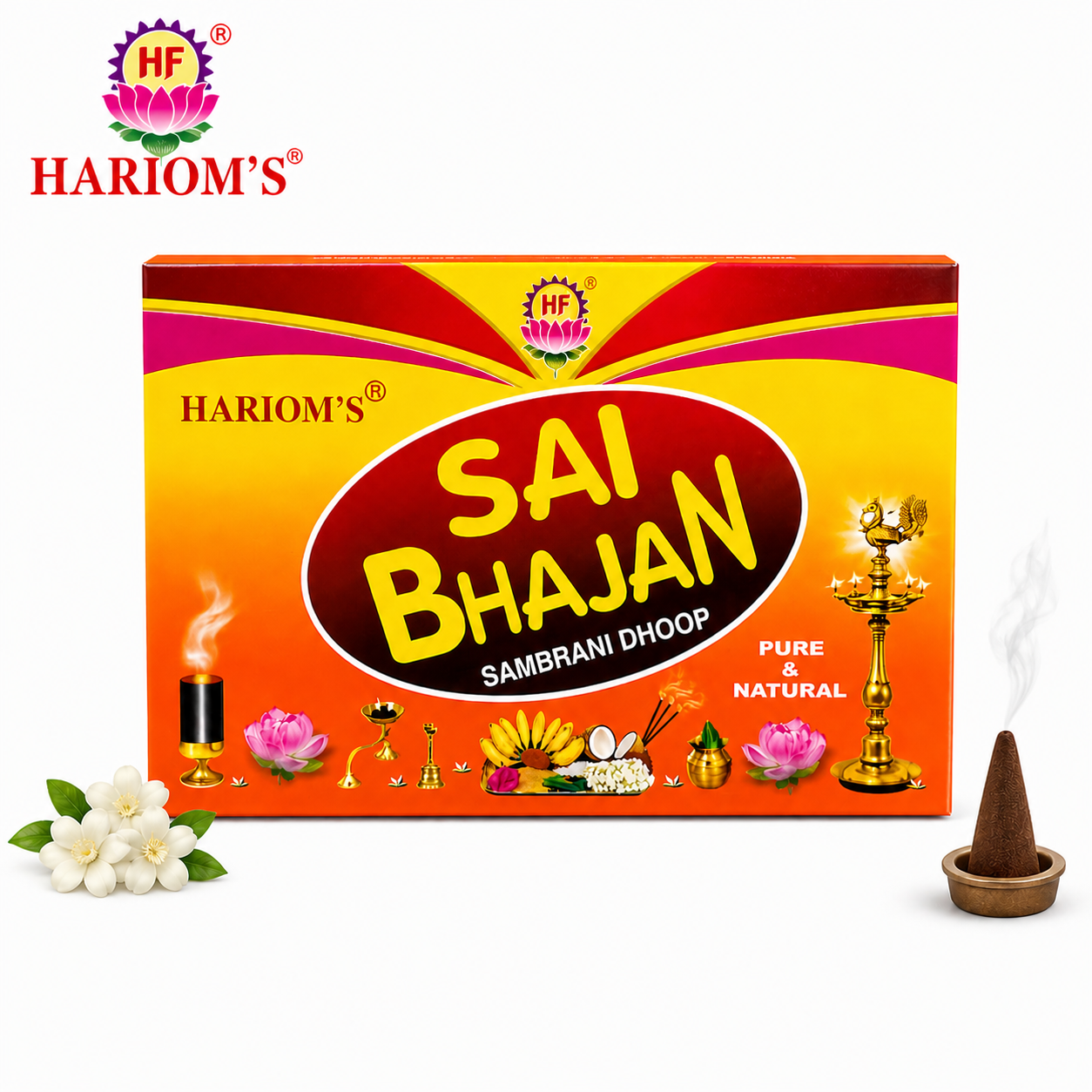 Myilon Sai Bhajan Sambrani Powder 50G | Natural Dhoop Powder for Pooja, Meditation & Home Purification | Long-Lasting Calming Aroma