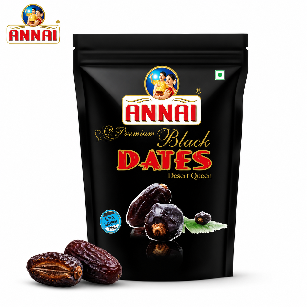 Annai Premium Black Dates 250G | 100% Natural Desert Dates for Energy, Immunity & Digestion | Healthy Dry Fruit Snack for All Ages