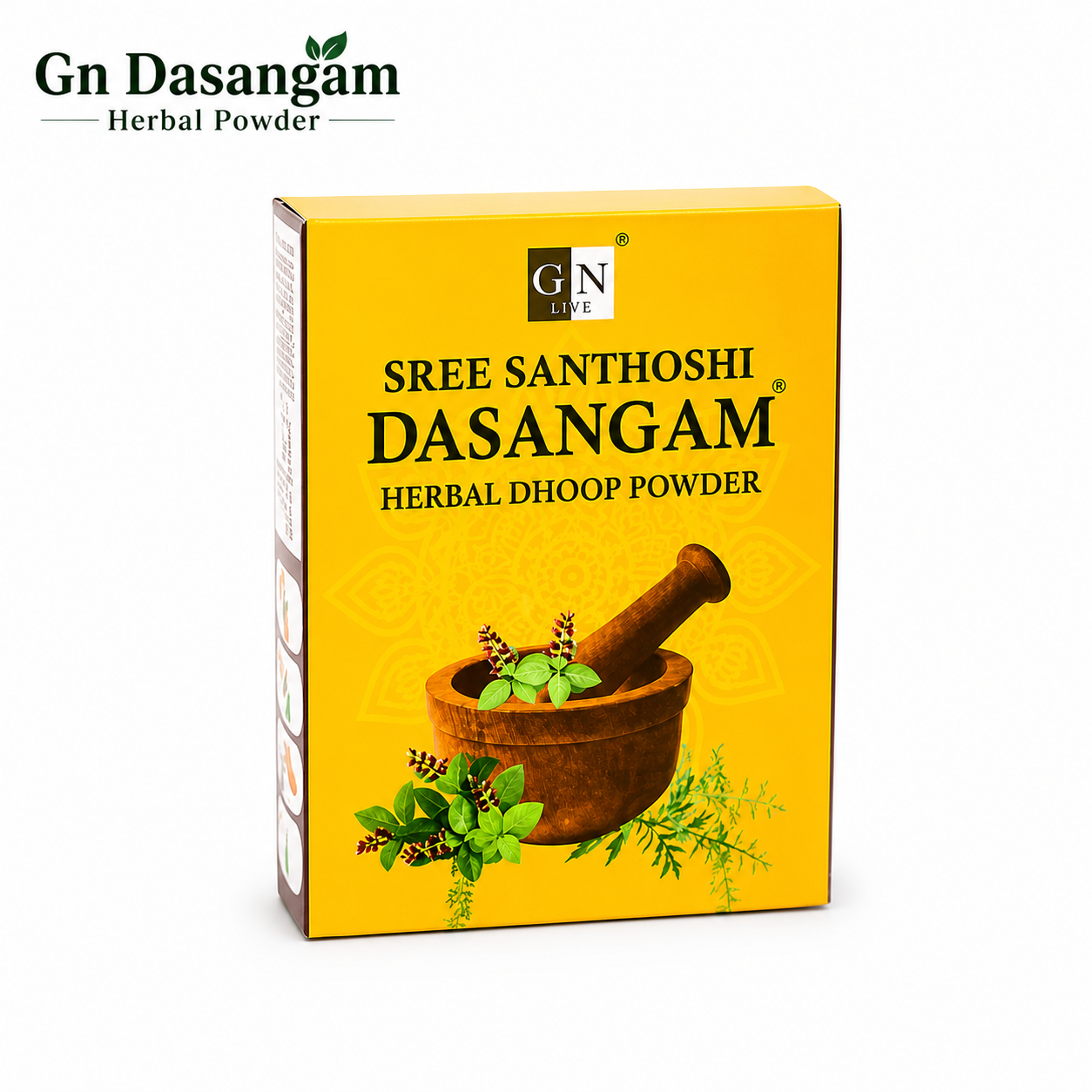 GN Dasangam Herbal Powder 50G | Natural Dhoop Powder for Pooja, Meditation & Home Purification | Long-Lasting Divine Herbal Fragrance