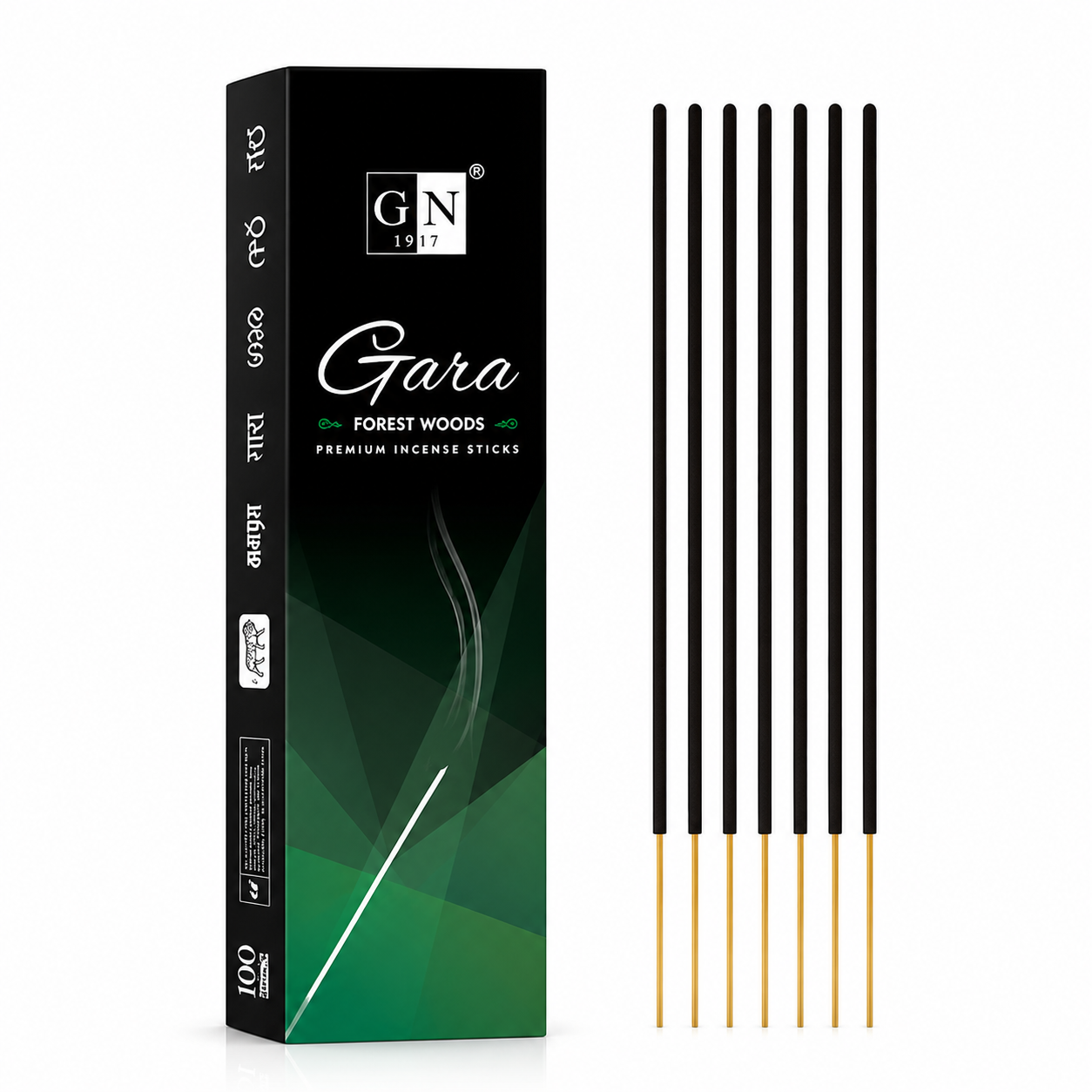 GN Gara Forest Woods Agarbathi Sticks 70Gm | Long Lasting Woody Aroma Incense for Meditation, Relaxation & Home Fragrance