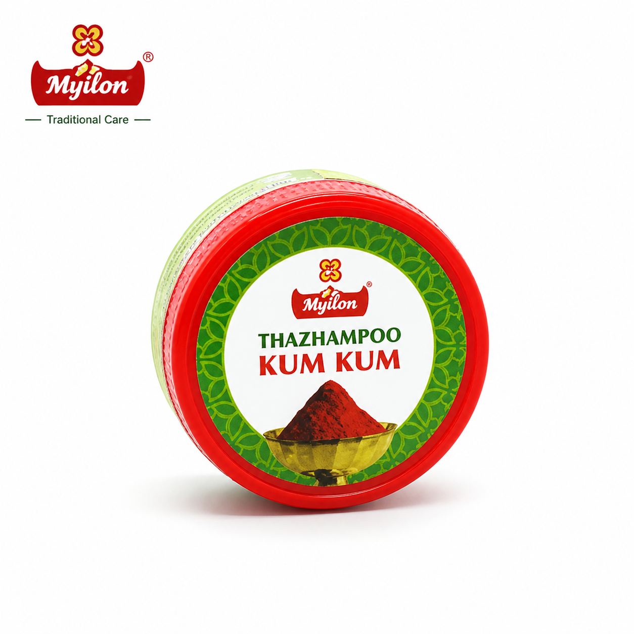 Myilon Thazhampoo Kum Kum 30Gm | Natural Herbal Kumkum for Pooja, Tilak & Festivals | Long-Lasting Color & Skin-Friendly