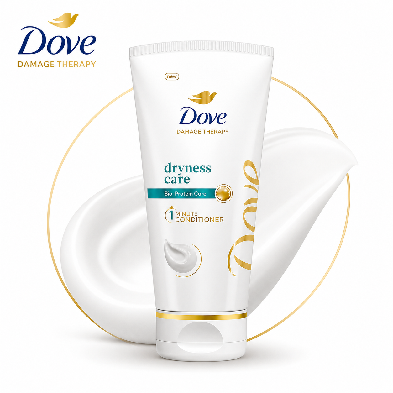 Dove Dryness Care Conditioner 80ml | Deep Moisture, Smooth & Frizz Control for Dry & Rough Hair