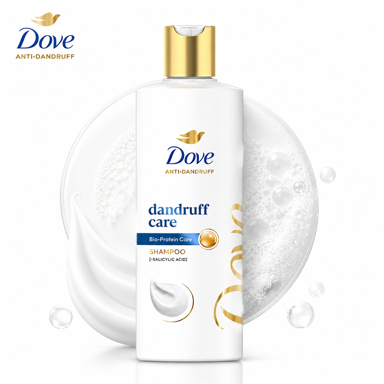 Dove Dandruff Care Shampoo 180ml | Anti-Dandruff, Scalp Protection & Strong Healthy Hair with Bio-Protein Care