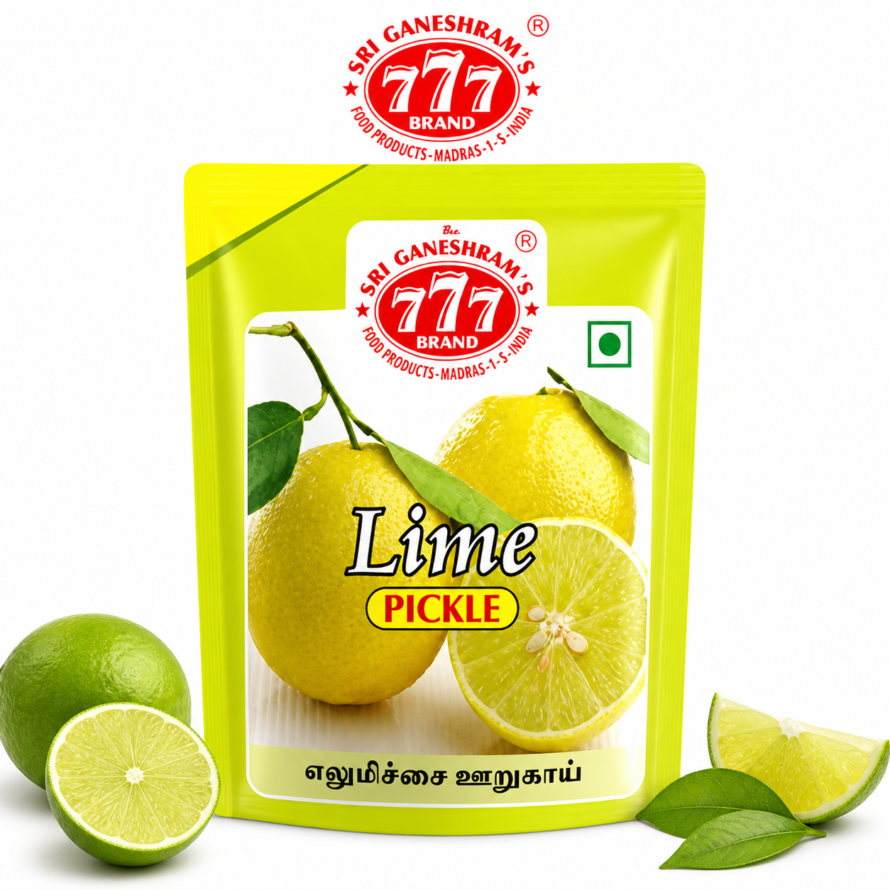 777 Lime Pickle 50G | Tangy Authentic South Indian Lemon Pickle | Traditional Spicy Homemade Taste