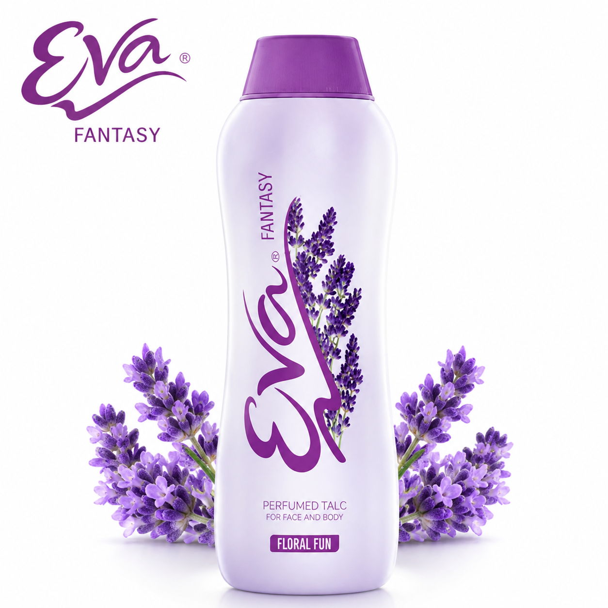Eva Floral Fun Perfumed Talc 50G | Long-Lasting Fragrance Body Powder | Soft, Smooth & Fresh Skin | Daily Use Talcum Powder for Women