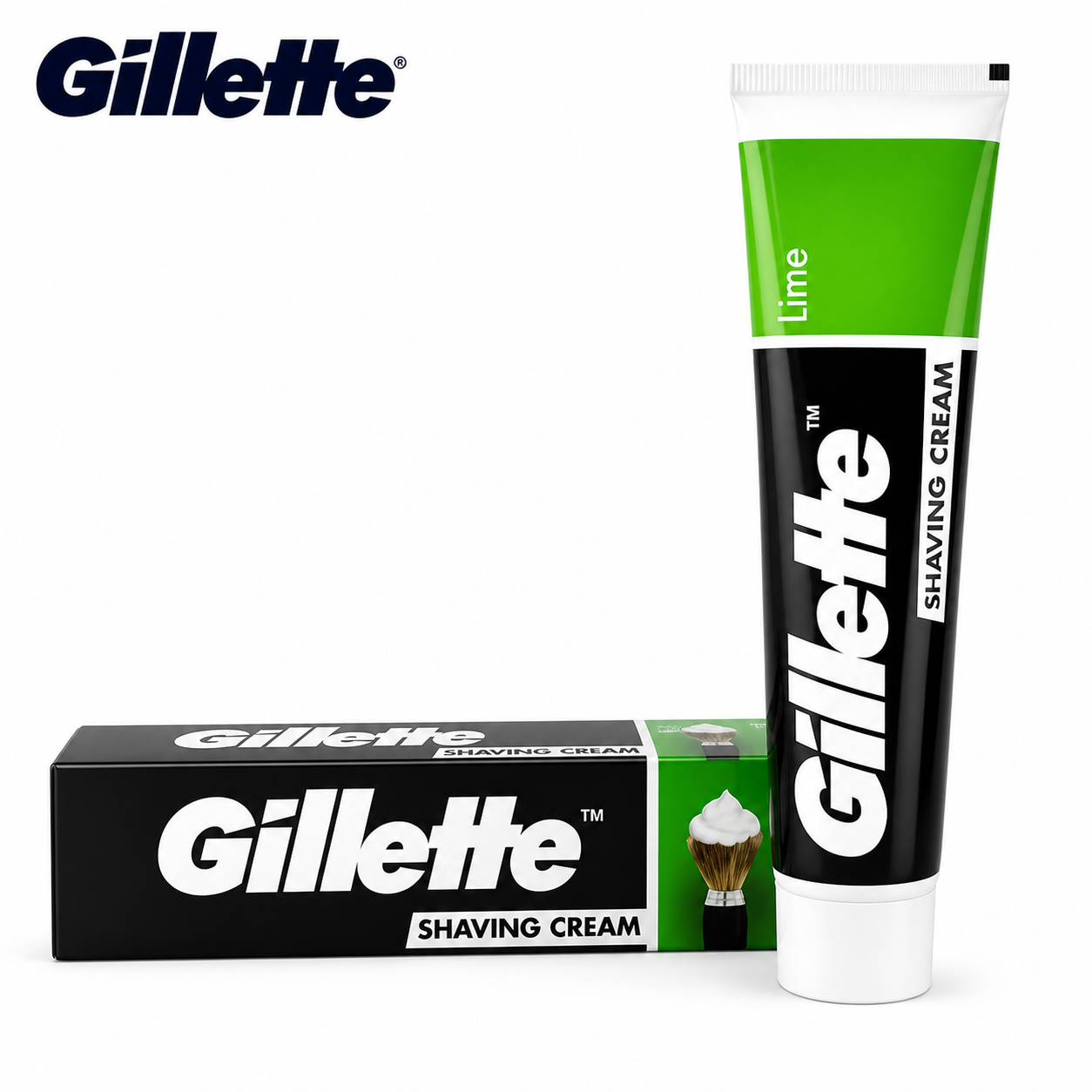Gillette Lime Shaving Cream 30g | Rich Lather Men’s Shaving Cream | Smooth Glide, Razor Burn Protection & Hydrating Formula | Fresh Lime Scent for Close Comfortable Shave