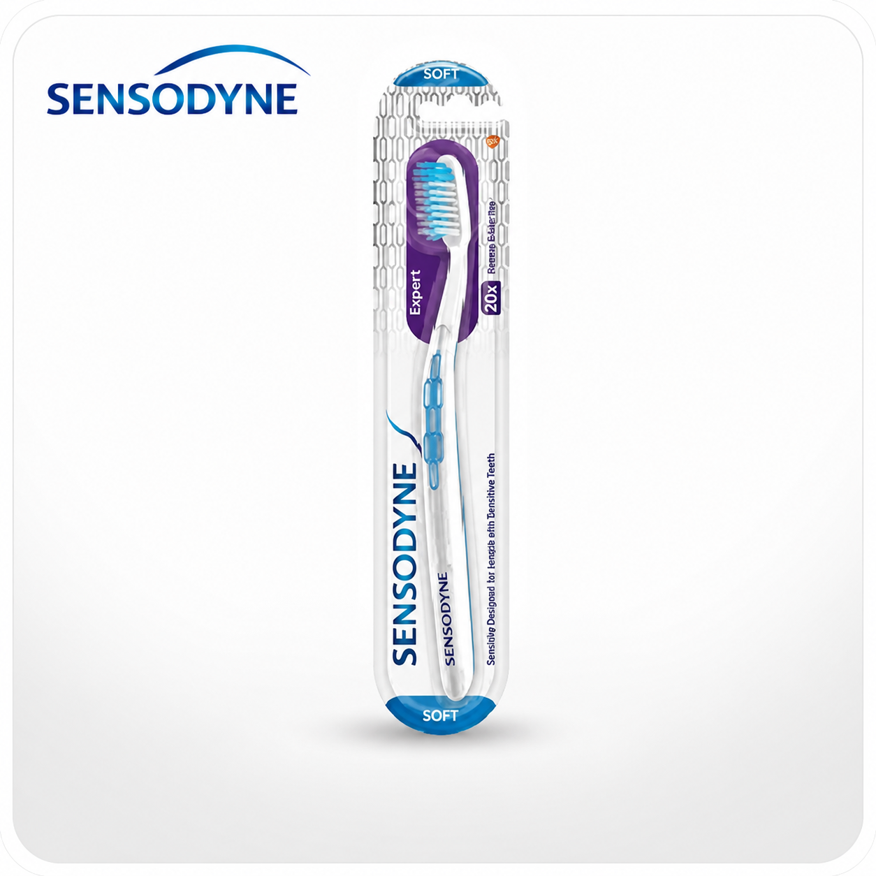 Sensodyne Expert Soft Toothbrush 1N | Ultra Soft Bristles for Sensitive Teeth & Gums | Deep Clean Plaque Removal & Gentle Daily Oral Care