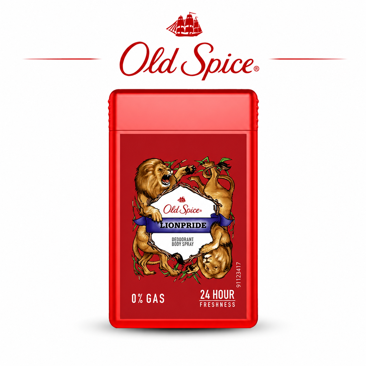 Old Spice Lionpride Body Spray 17ml | 24Hr Freshness Deodorant for Men | Bold Masculine Fragrance, Odour Protection & Travel Friendly