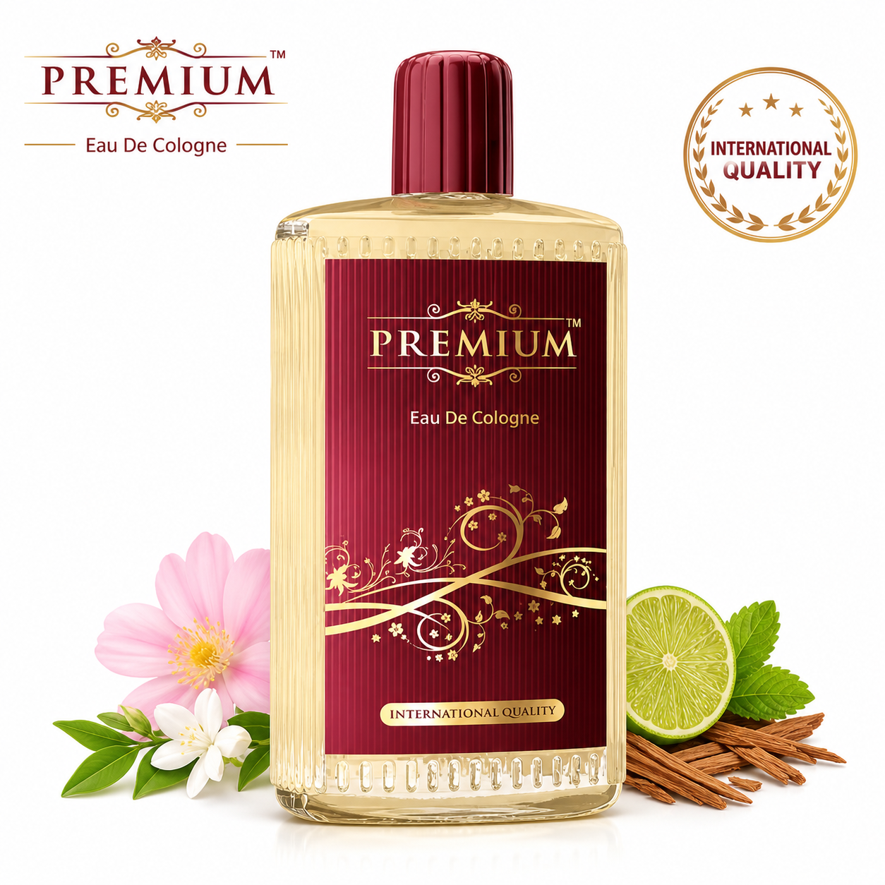 Premium Eau De Cologne 50ml | Long Lasting Refreshing Fragrance | Classic Luxury Perfume for Daily Wear, Office & Special Occasions