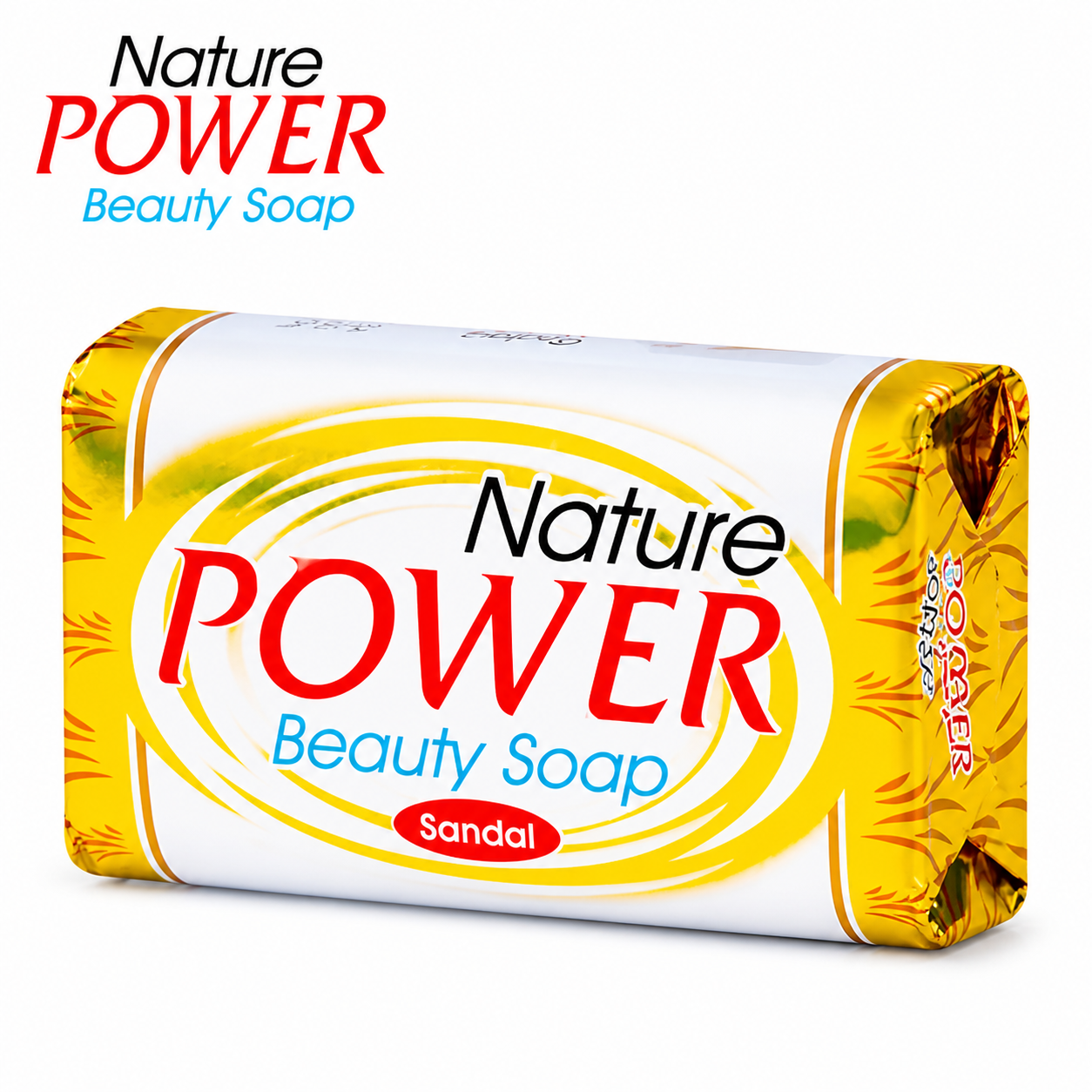 Nature Power Beauty Soap Sandal | Gentle Cleansing & Soft Smooth Skin | Natural Sandal Fragrance Bath Soap for Family Use