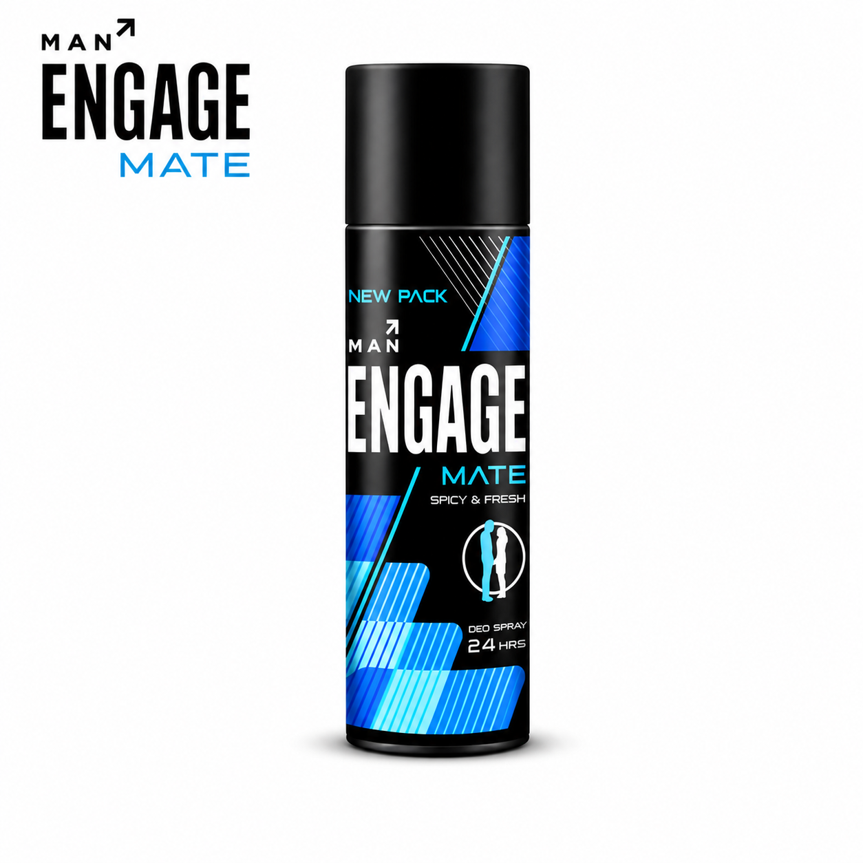 Engage Man Mate Deodorant Spray 50Ml | 24Hr Freshness & Spicy Fresh Fragrance | Long-Lasting Body Spray for Men Daily Use