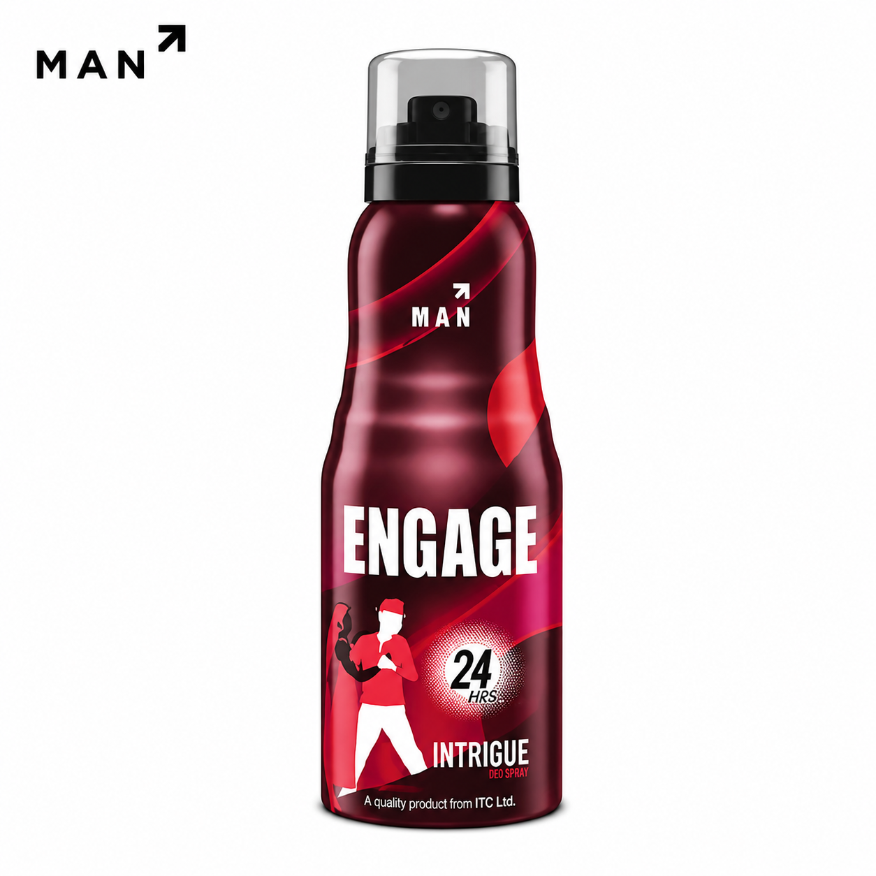 Engage Man Intrigue Deodorant Spray 50Ml | 24Hr Freshness & Bold Irresistible Fragrance | Long-Lasting Body Spray for Men Daily Use