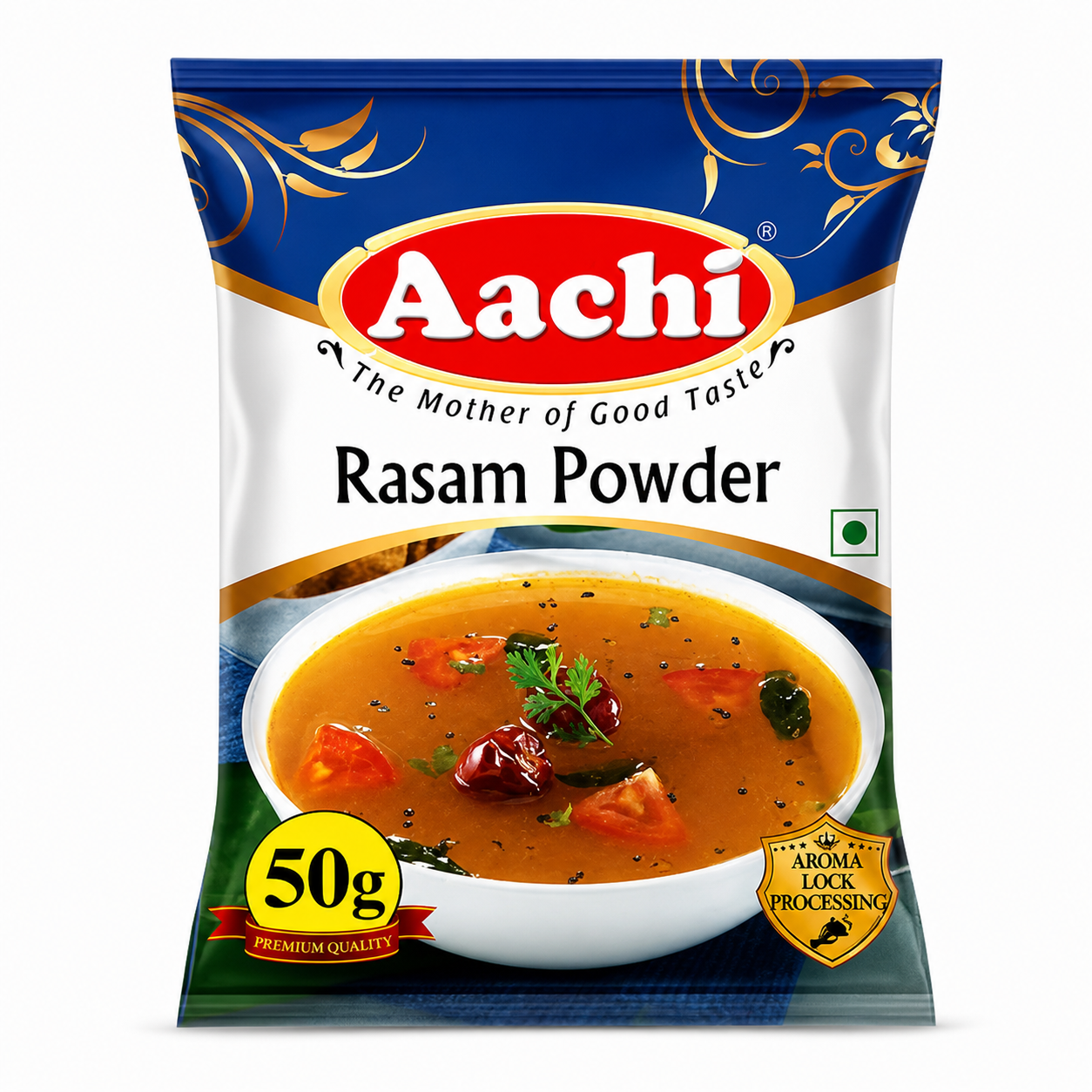 Aachi Rasam Powder 50g | Authentic South Indian Rasam Masala for Rich Aroma & Taste | Pure & Natural Spice Mix for Soup, Rasam Rice & Daily Cooking