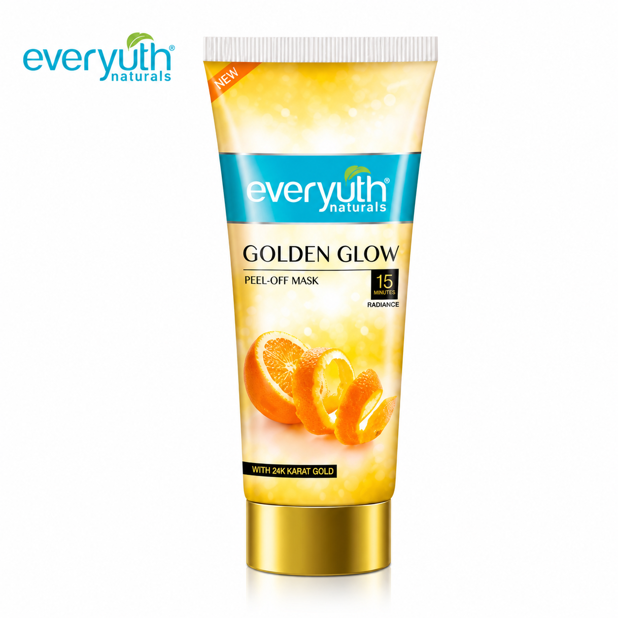 Everyuth Naturals Golden Glow Peel Off Mask 25G | Deep Cleansing & Skin Brightening Face Mask | 24K Gold Radiance for All Skin Types