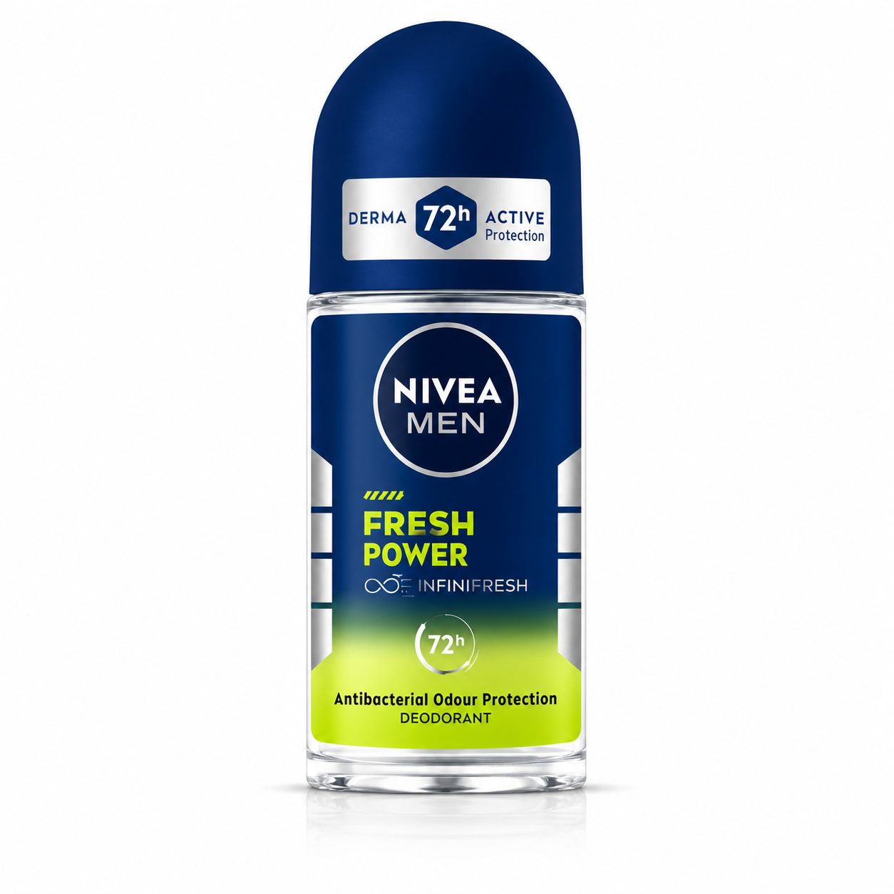 Nivea Men Fresh Power Roll-On 50Ml | 72H Odour Protection & Anti-Bacterial Deodorant | Fresh Citrus Fragrance for Daily Confidence