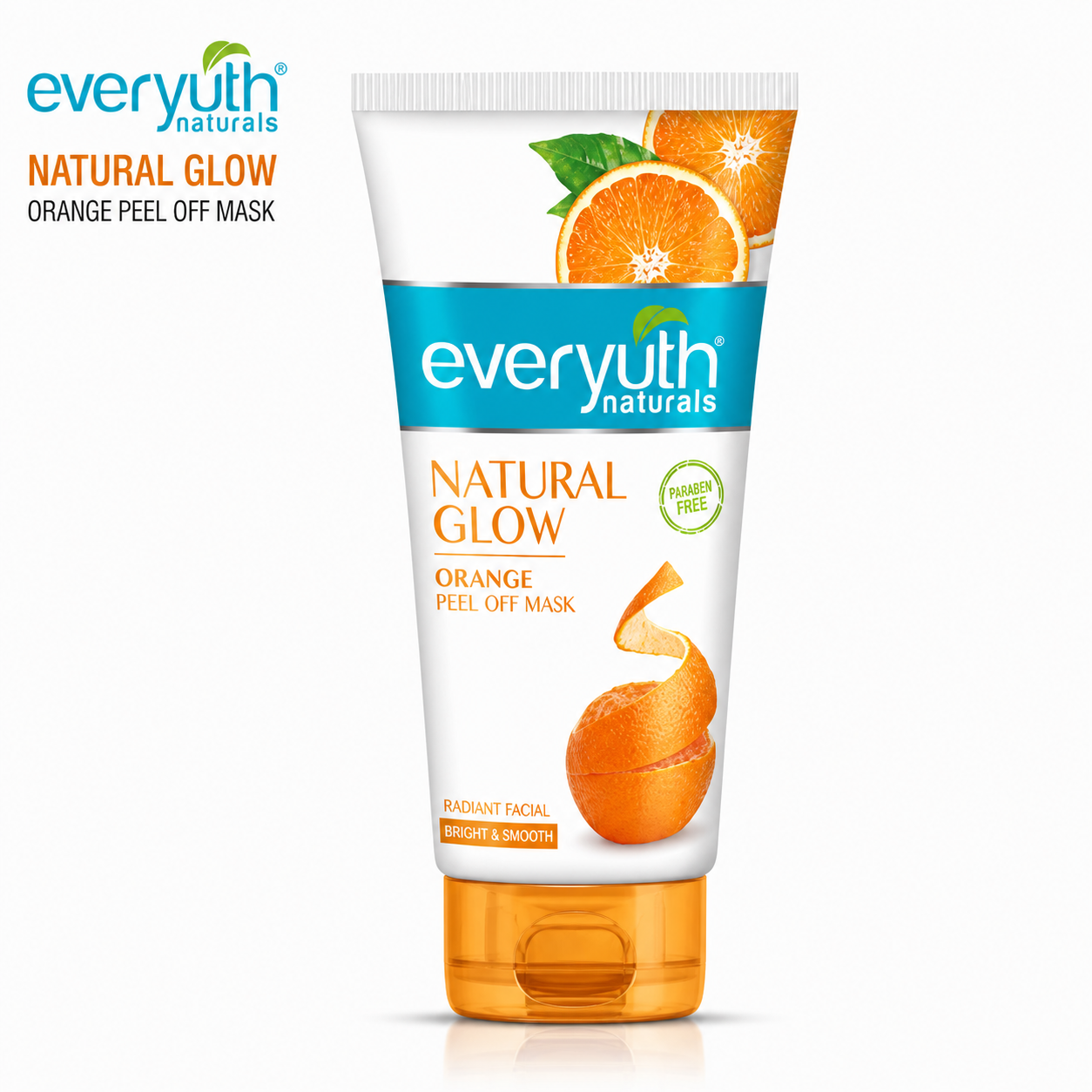 Everyuth Natural Glow Orange Peel Off Mask 50G | Deep Cleansing & Brightening Face Mask | Removes Blackheads & Boosts Glow for All Skin Types