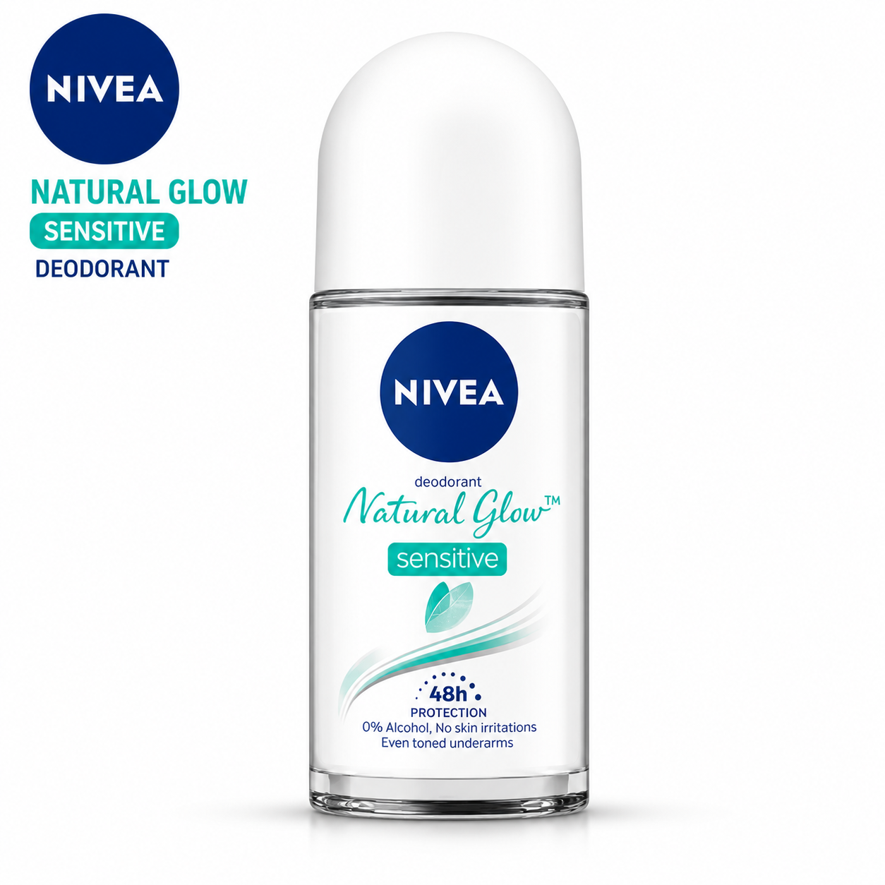 Nivea Sensitive Roll-On 25ml | 48H Odor Protection Deodorant | Gentle Care for Sensitive Skin & All-Day Freshness